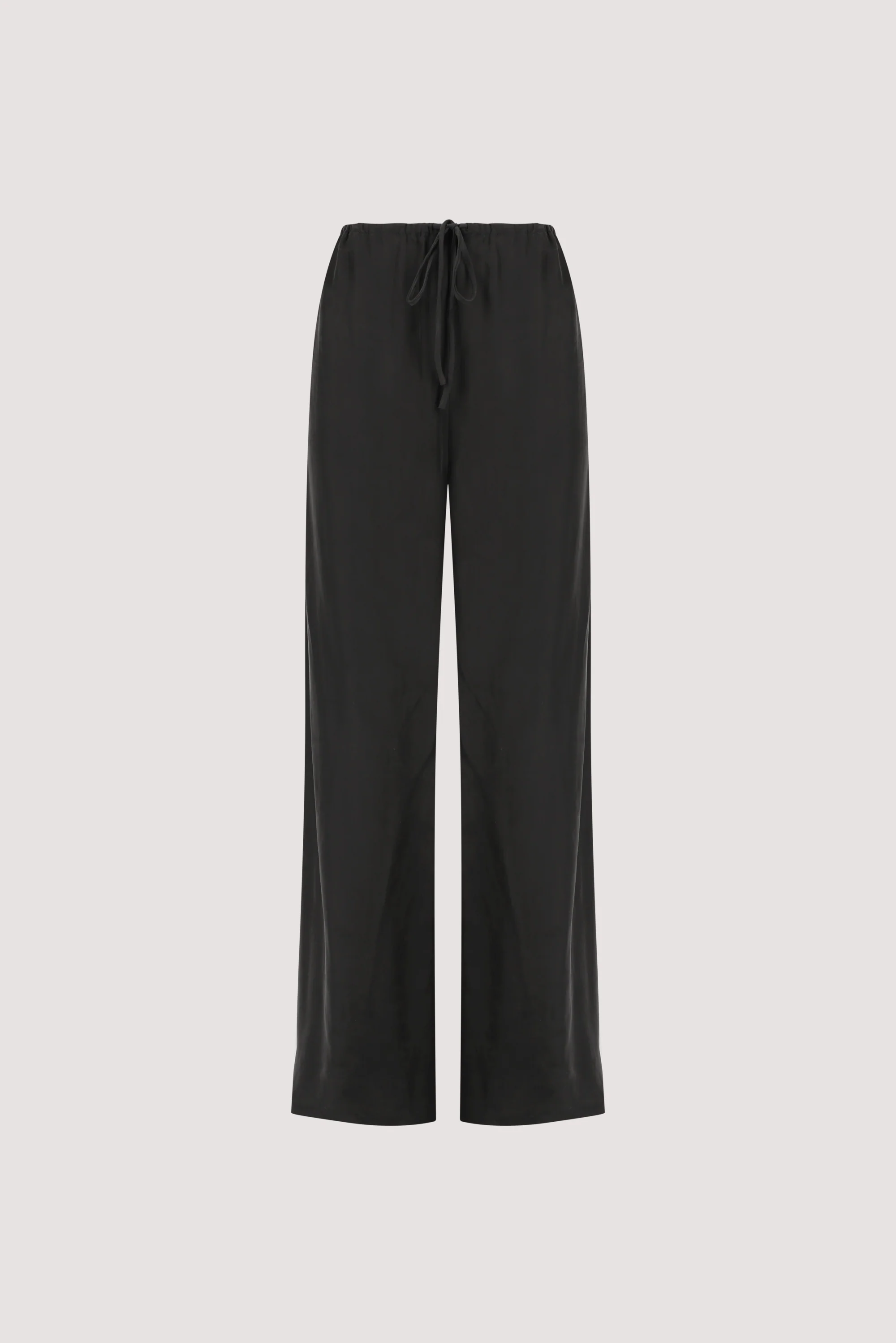 ADDIE BLACK CUPRO DRAWSTRING PANT - Image 10