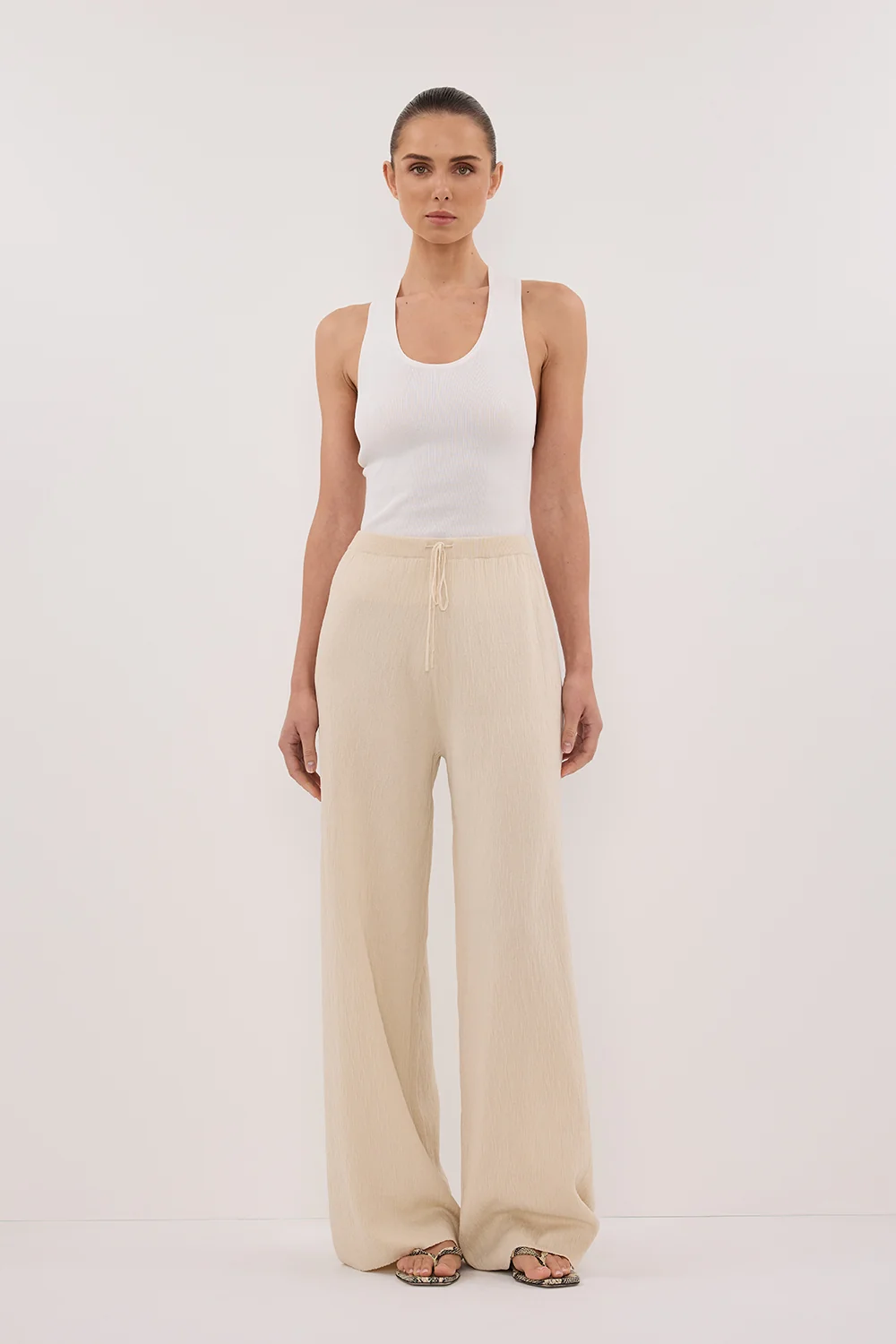 ALIAS NATURAL TEXTURED KNIT PANT - Image 6
