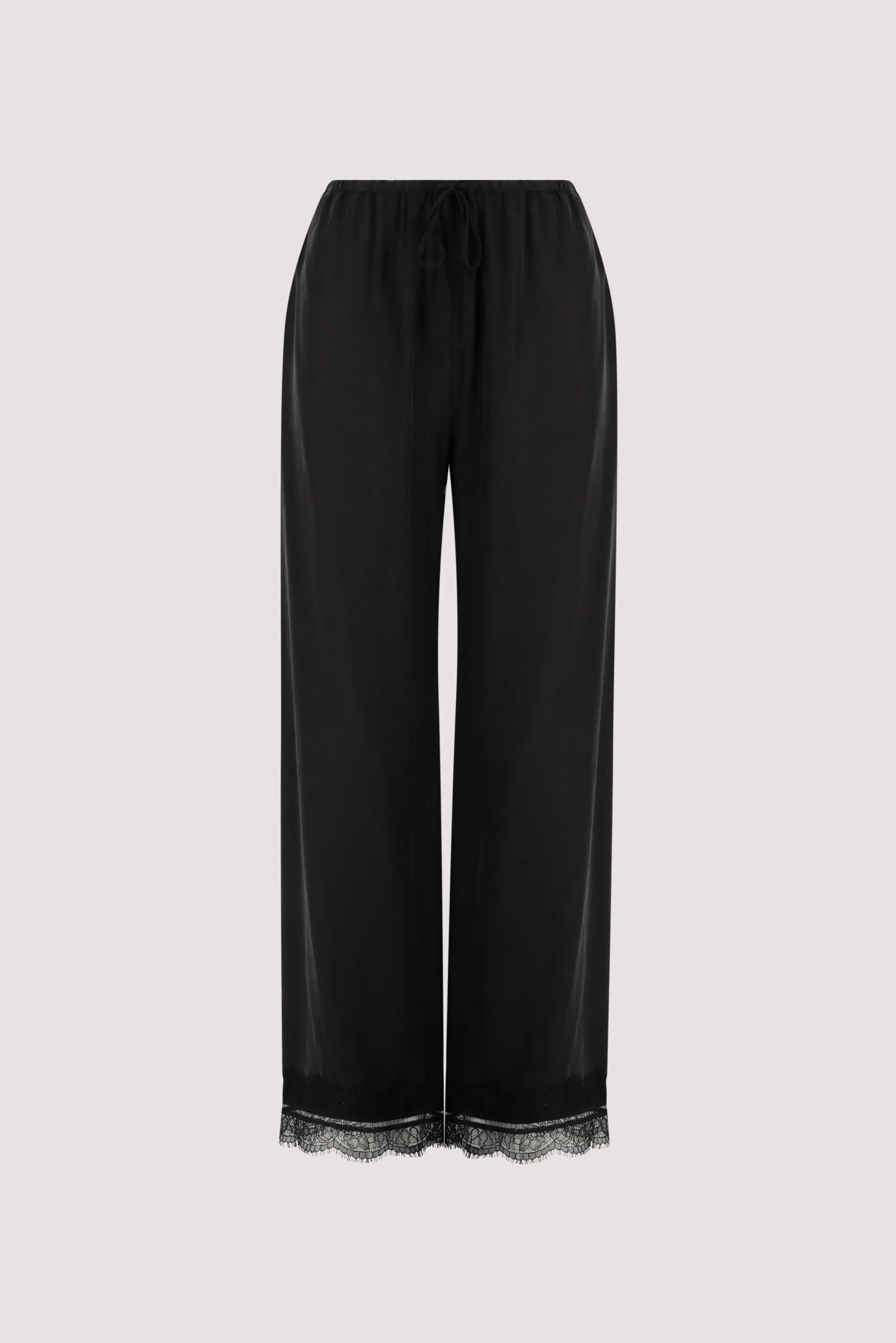 ANDREA BLACK CUPRO LACE PANT - Image 8
