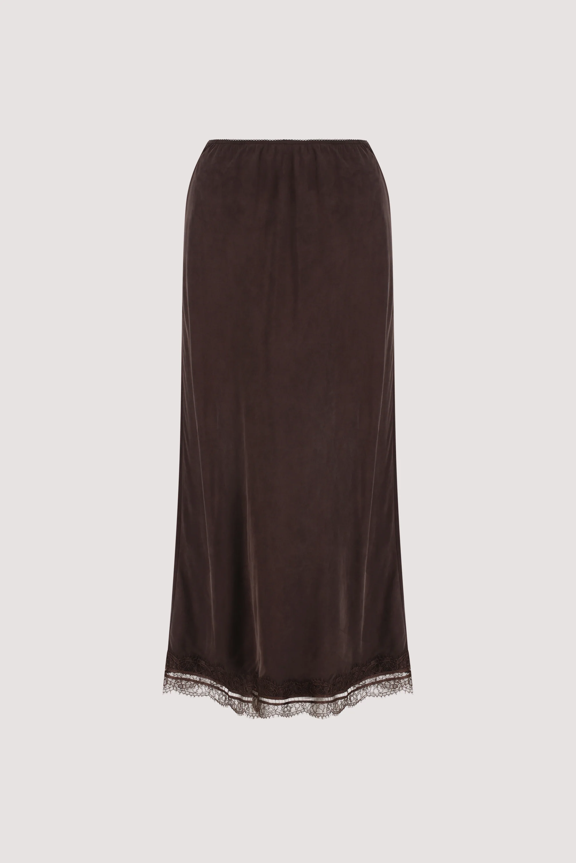ANDREA PLUM CHOC CUPRO MIDI SKIRT - Image 9