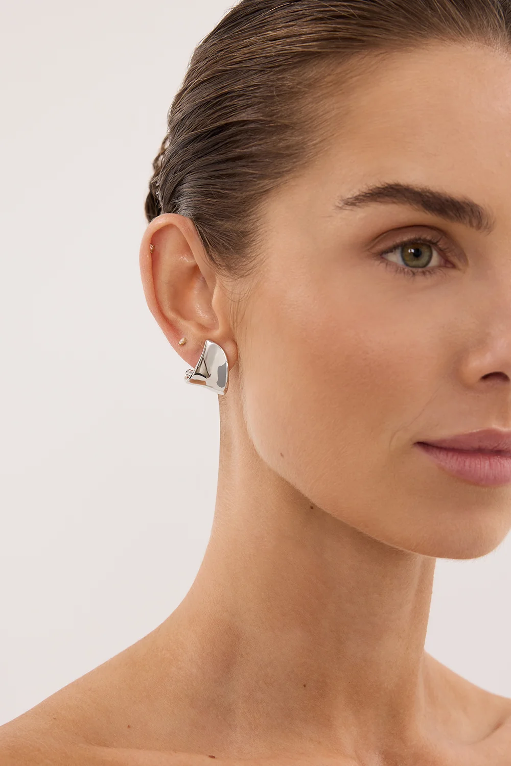 ANNA ROSSI VEIL EARRING RHODIUM SILVER - Image 3