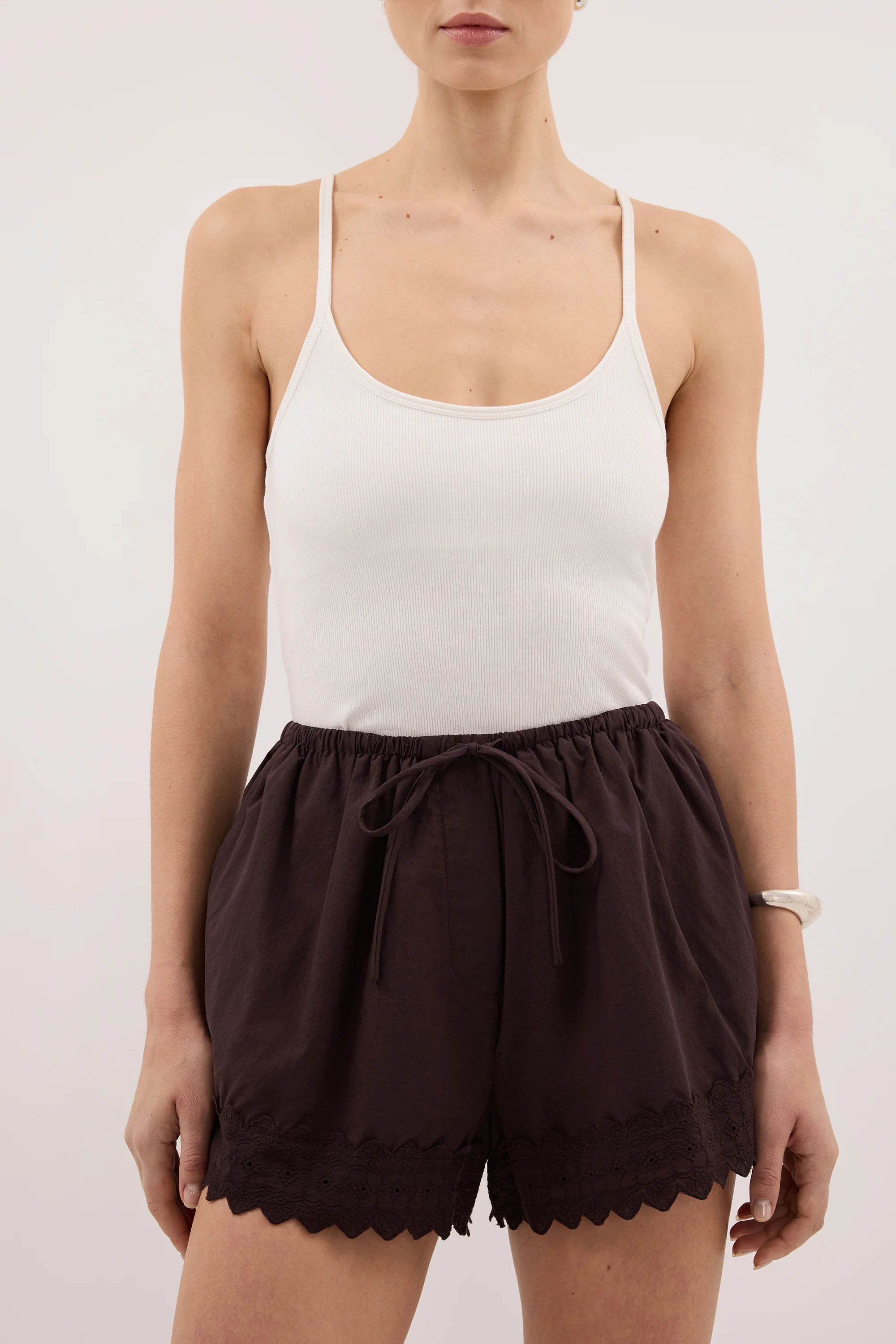 ANNABEL BURNT CHOC SHORTS - Image 6