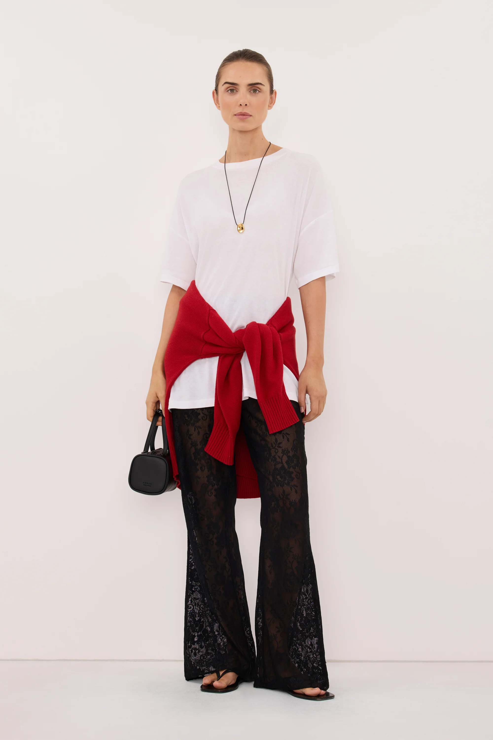 ANYA BLACK LACE PANT - Image 3