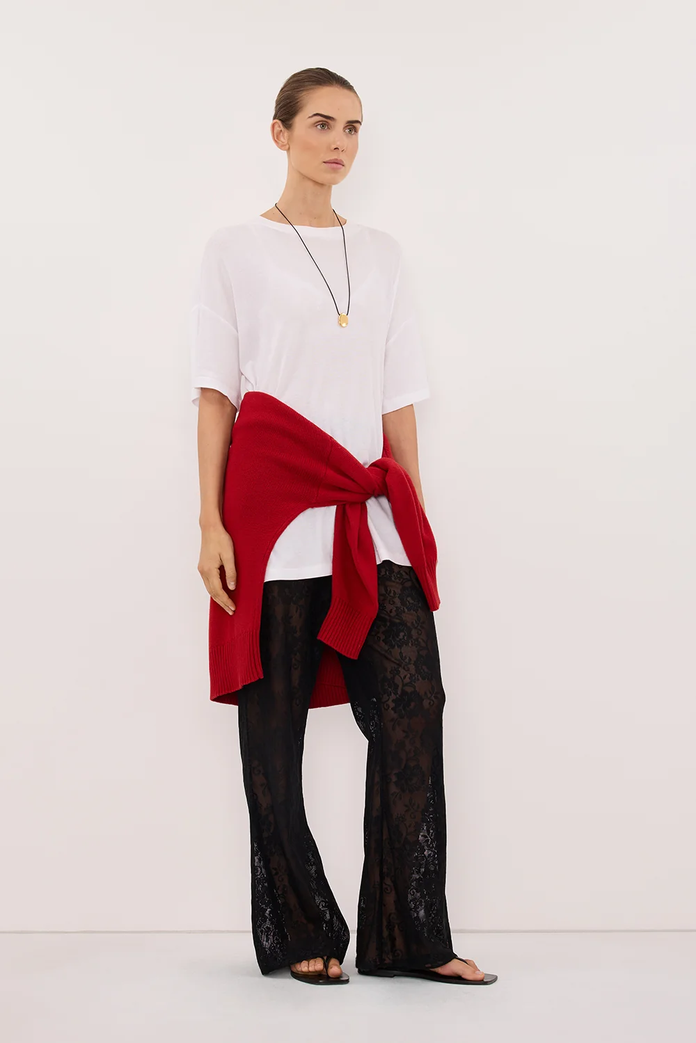 ANYA BLACK LACE PANT - Image 6