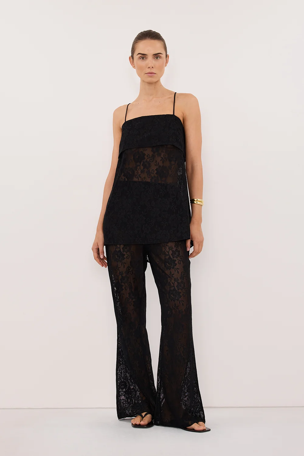 ANYA BLACK LACE PANT - Image 8