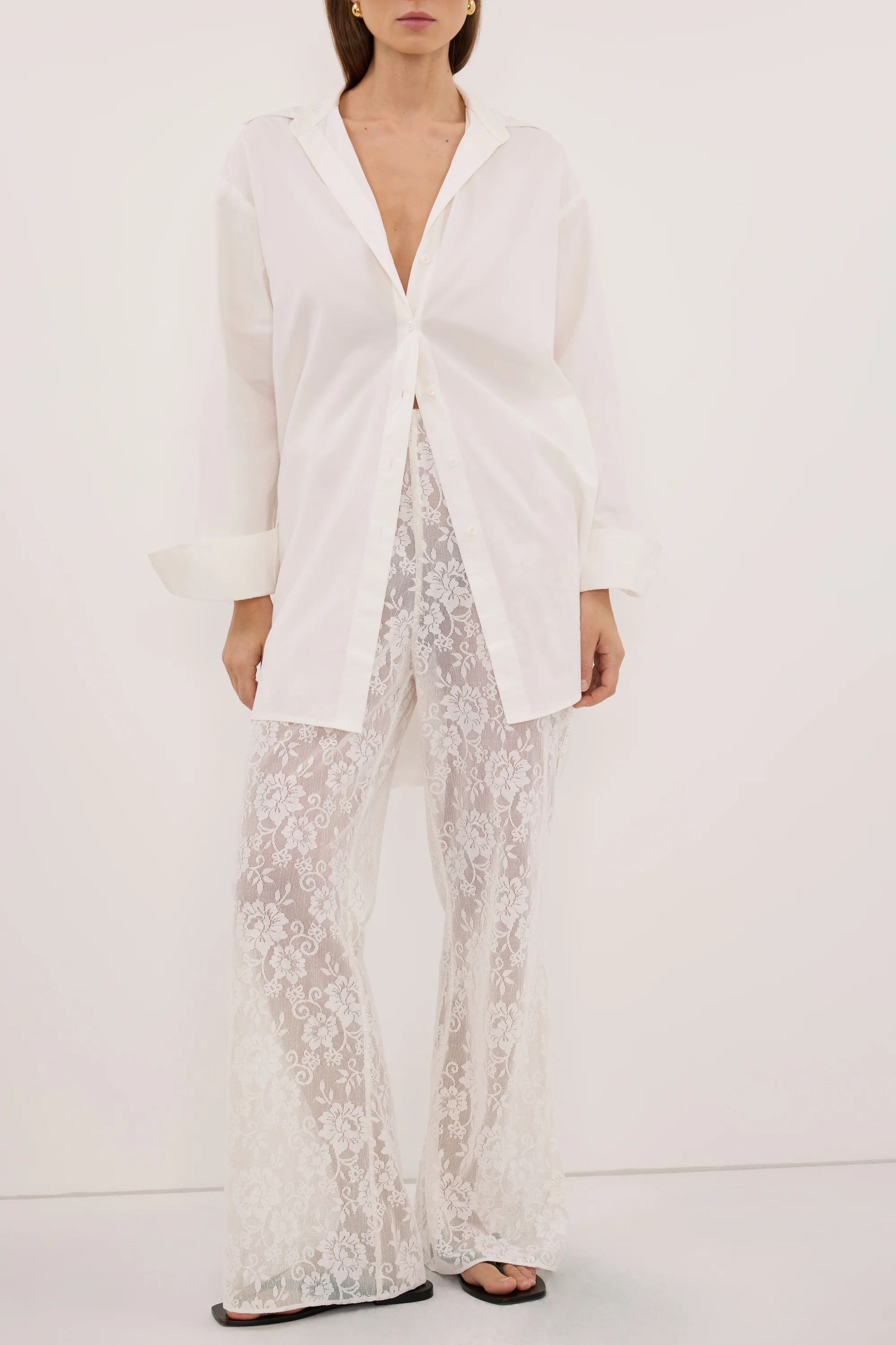 ANYA WHITE LACE PANT - Image 3