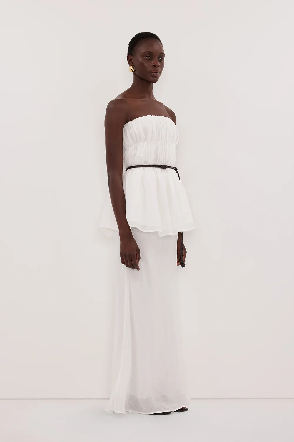 ARTIE WHITE RAMIE STRAPLESS TOP - Image 3