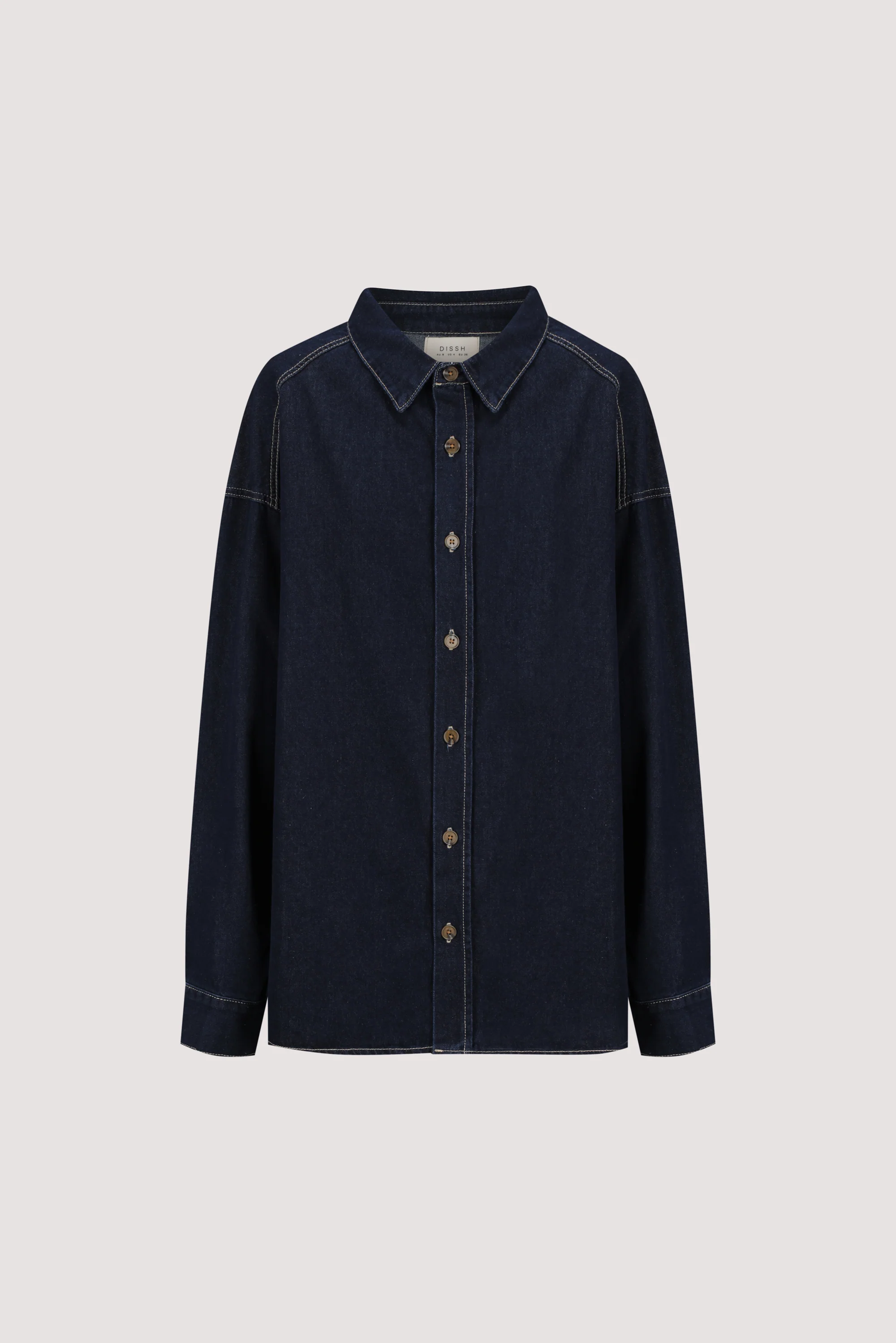 ASHTON INDIGO OVERSIZED DENIM SHIRT - Image 6