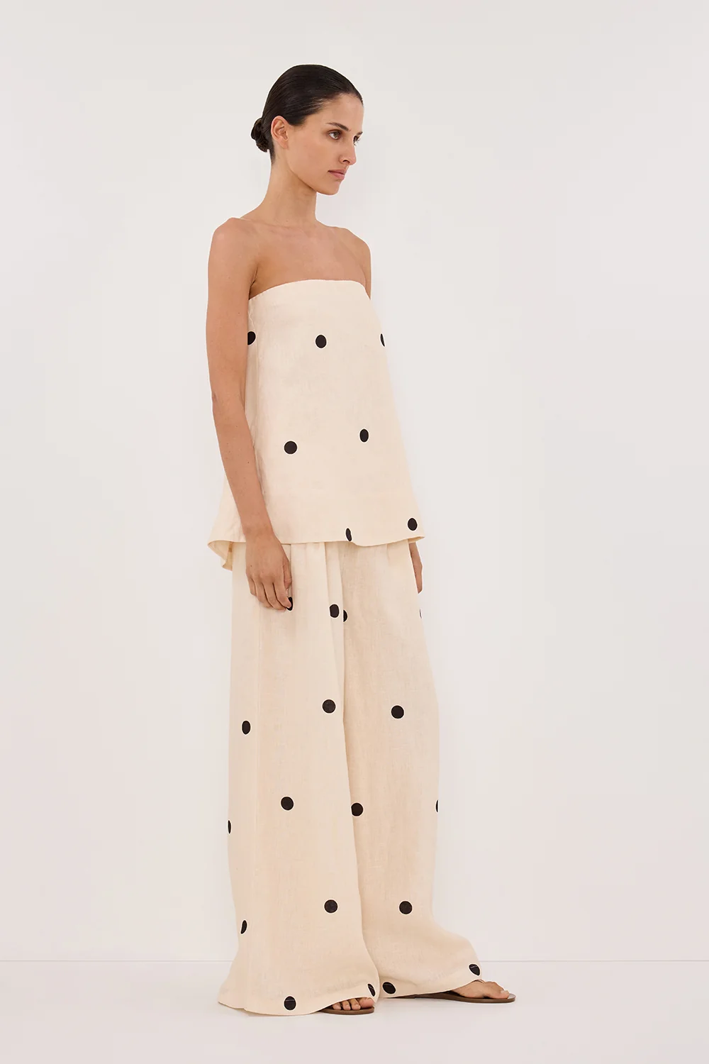 BEVERLY CREAM SPOT PANT - Image 3