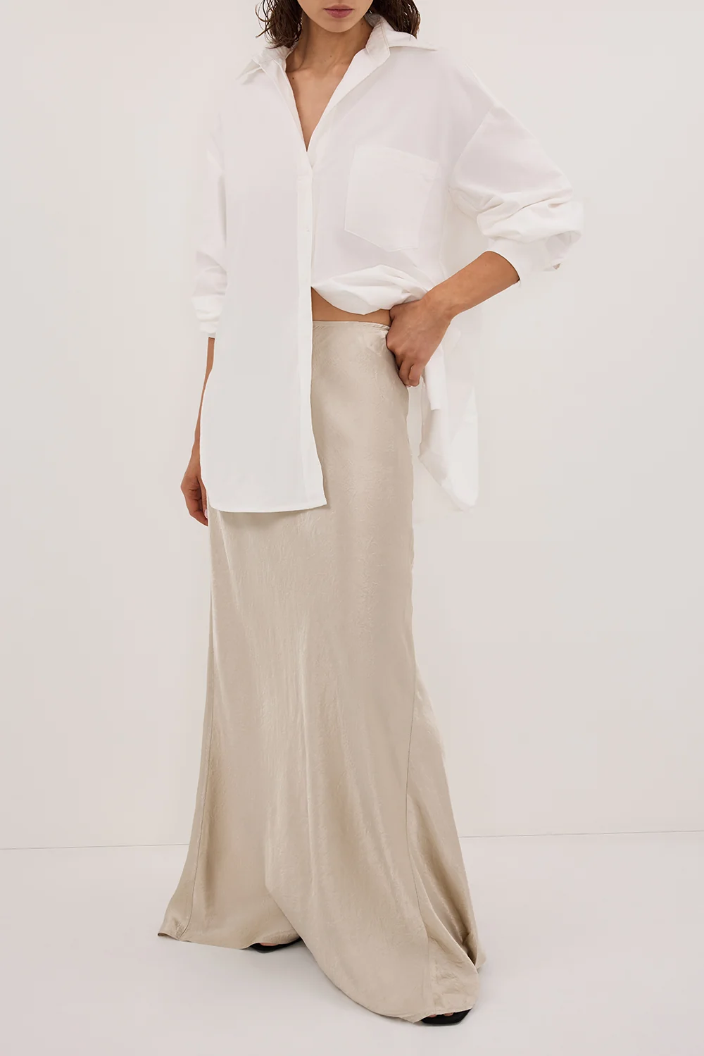 BREANNA PUMICE JACQUARD MAXI SKIRT - Image 2