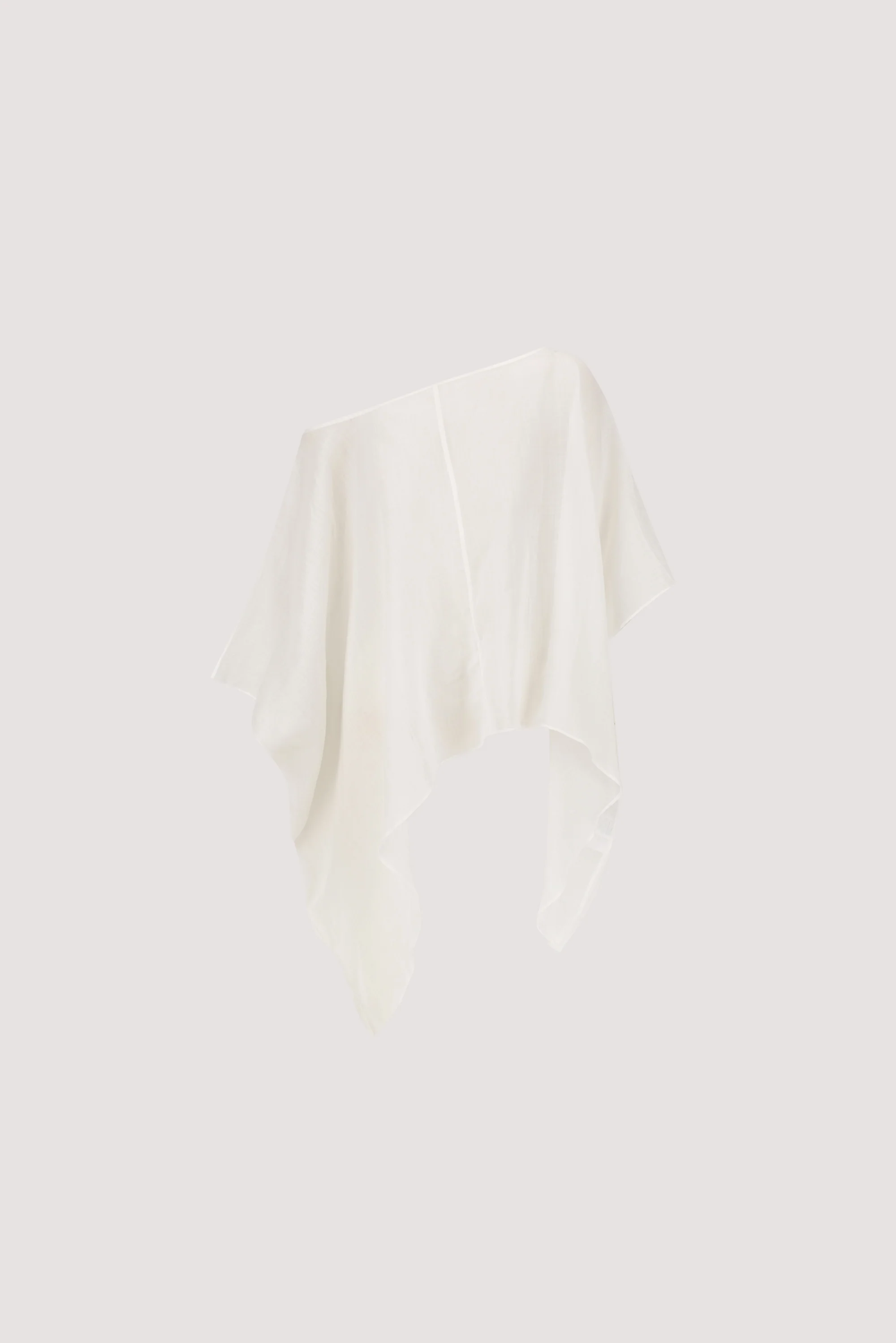 BRIANNE WHITE BATWING RAMIE TOP - Image 5