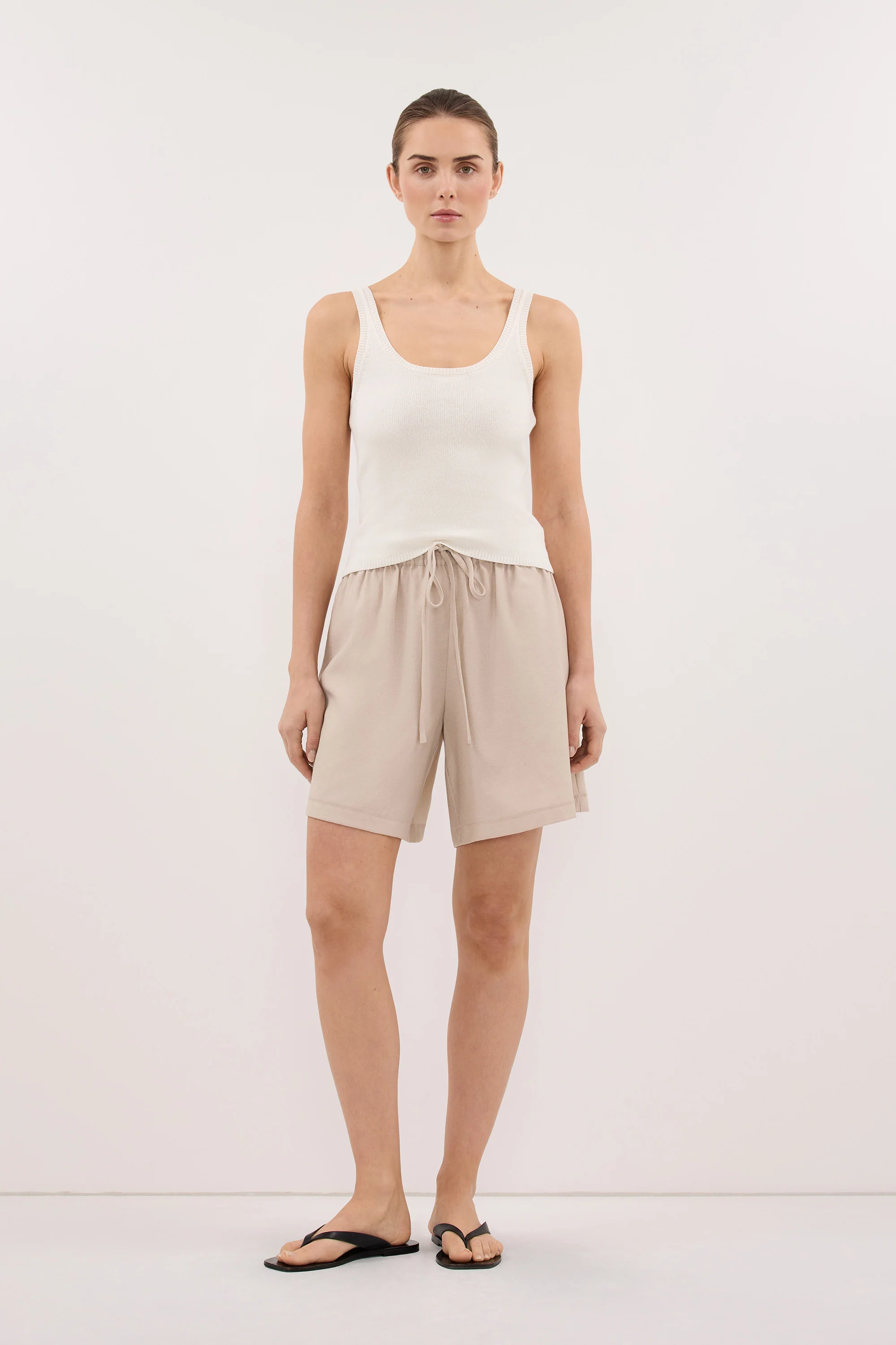 CALIA BONE DRAWSTRING BERMUDA SHORT - Image 6