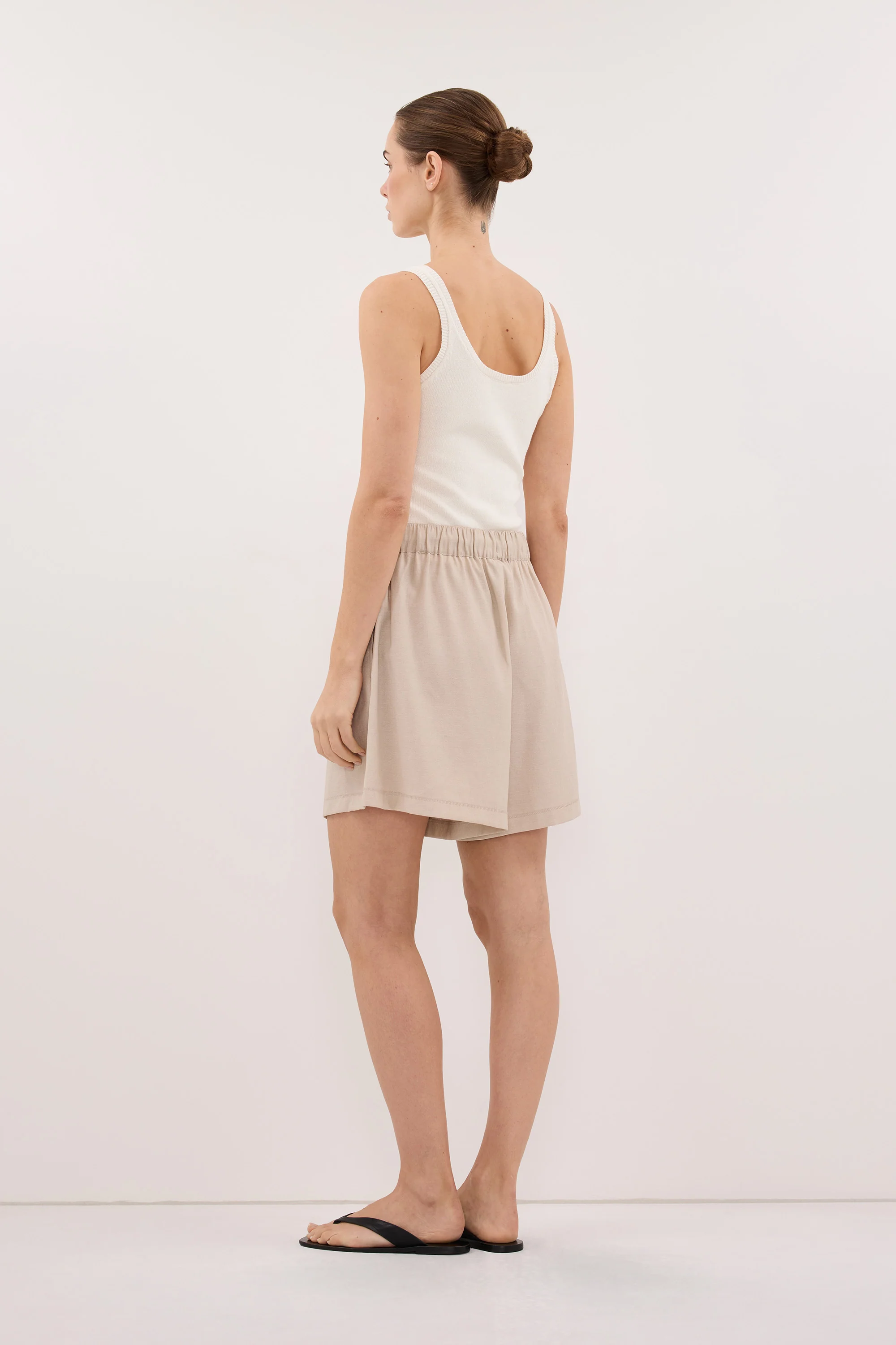CALIA BONE DRAWSTRING BERMUDA SHORT - Image 7