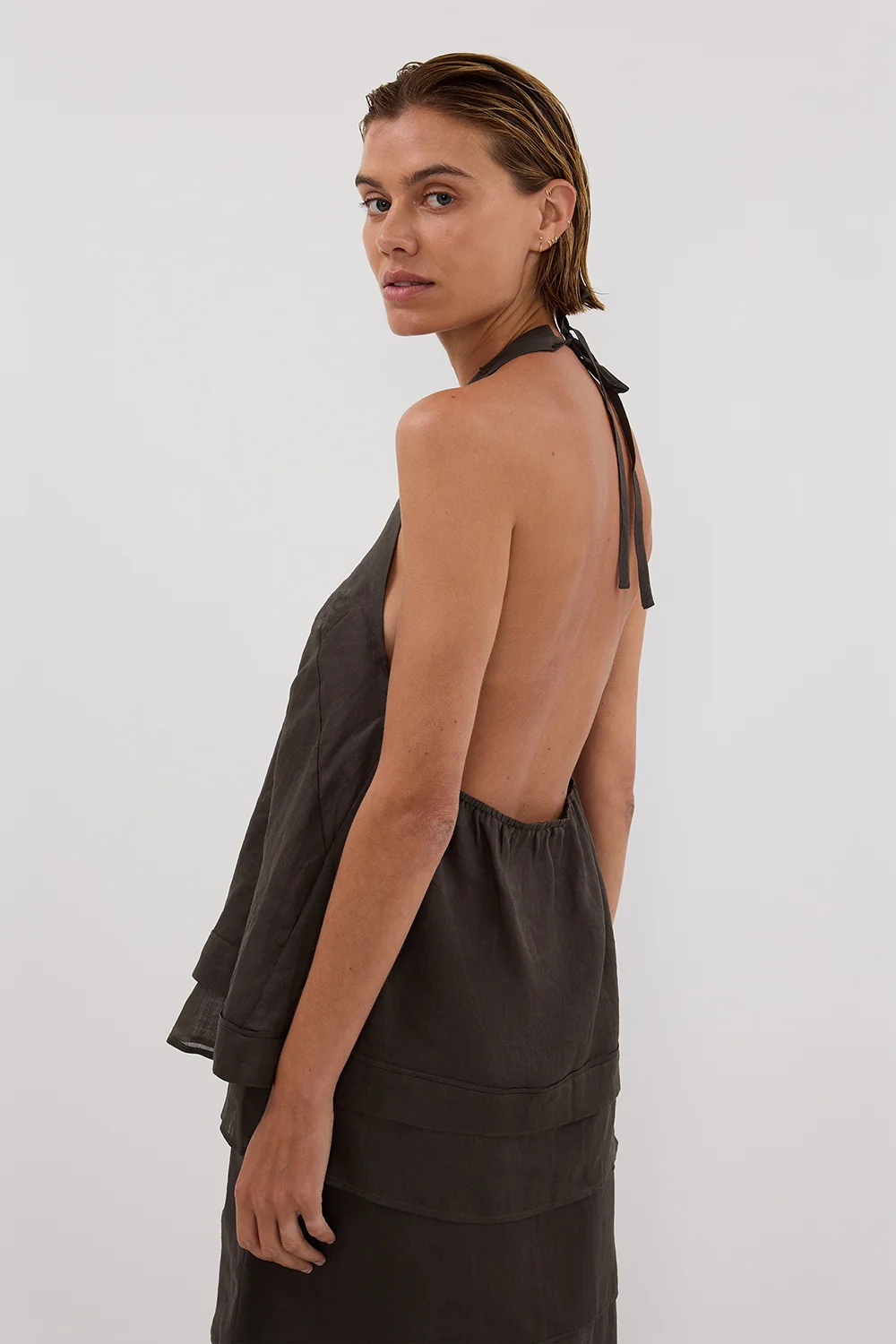 CARMEL PETROL RAMIE HALTER TOP - Image 6