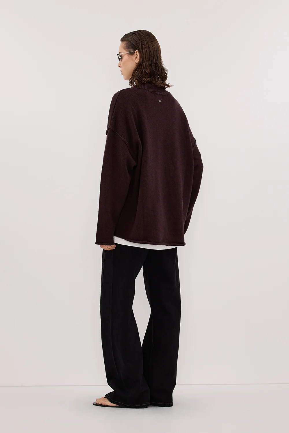 CARSON JET BLACK TALL WIDE LEG JEAN - Image 4