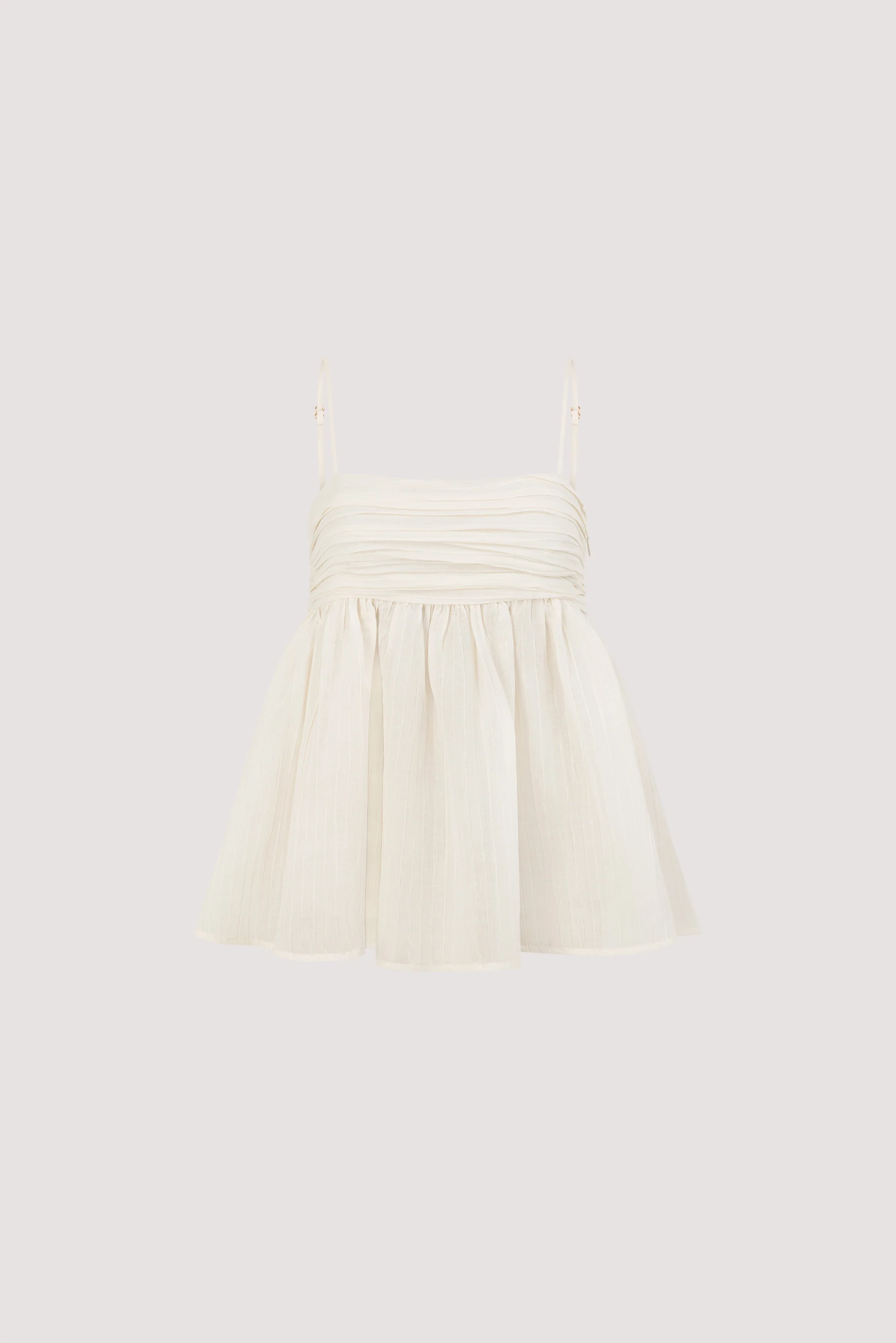 CASEY IVORY CRINKLE RAMIE TOP - Image 7