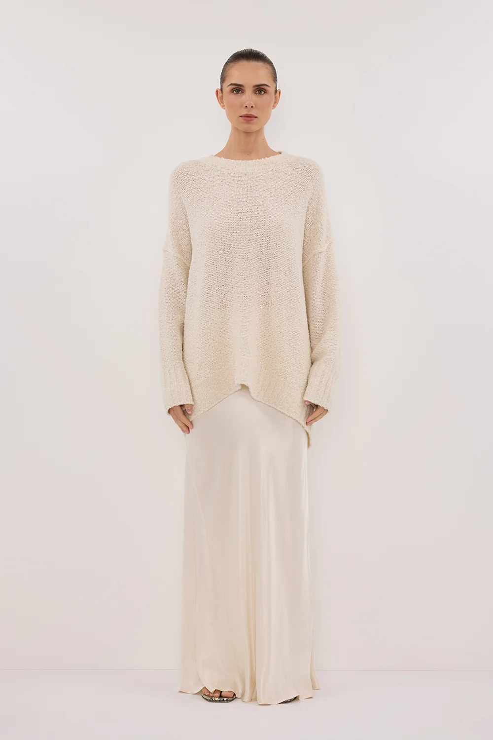 CICI CREAM LONGLINE JUMPER
