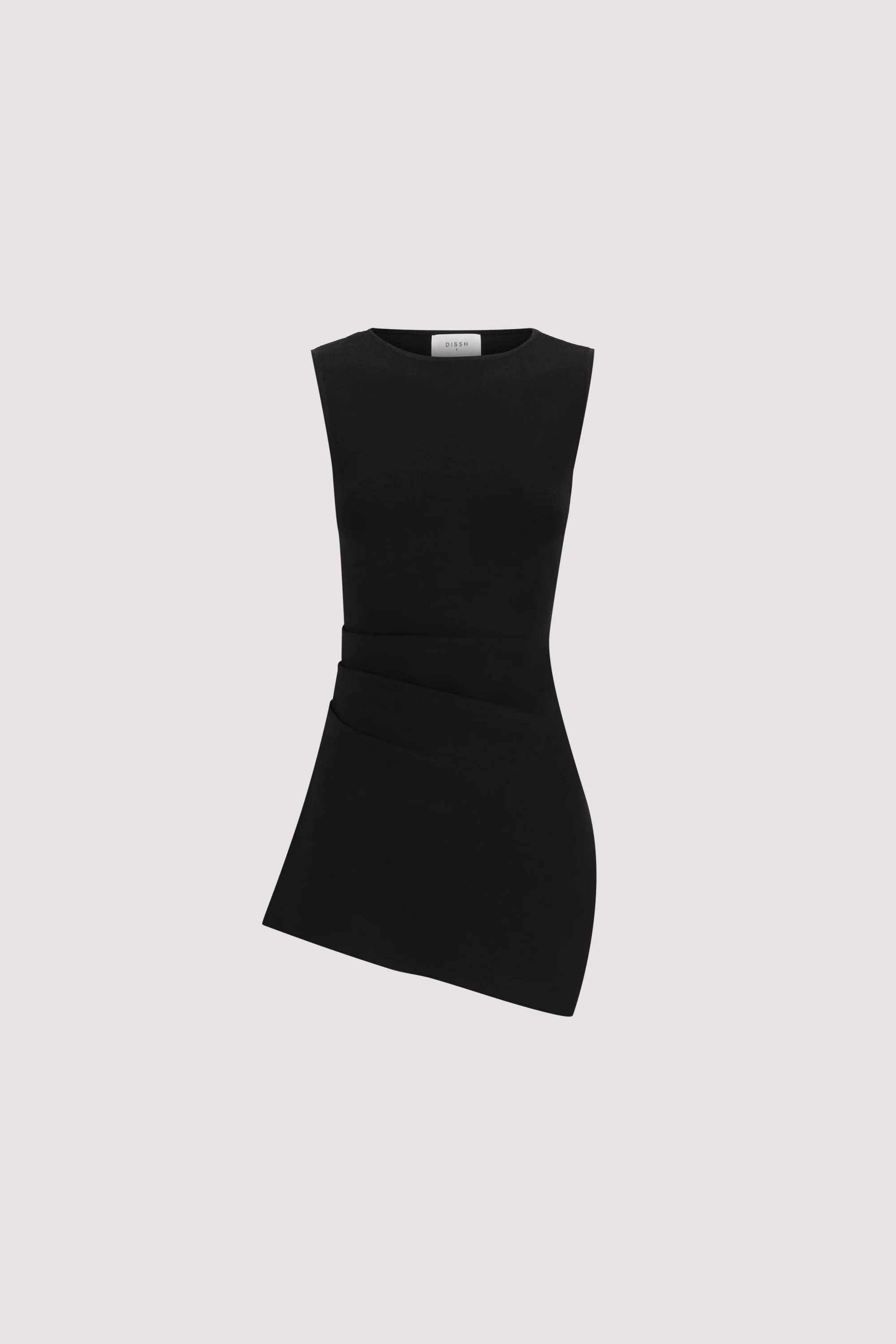 CLEO BLACK SLEEVELESS LONGLINE KNIT TOP  - Image 11