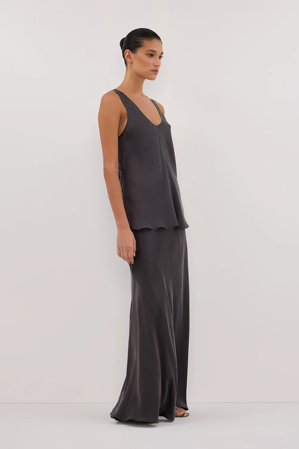 COLETTE PETROL SILK CAMI TOP - Image 3