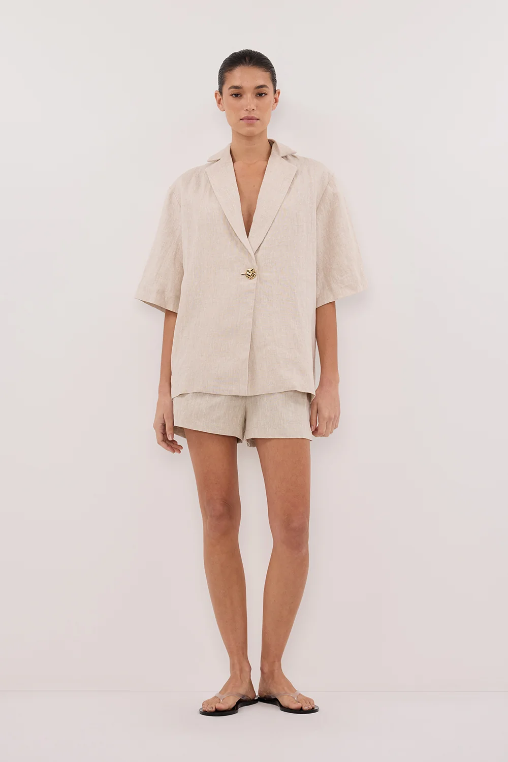 CORY NATURAL LINEN SHORT