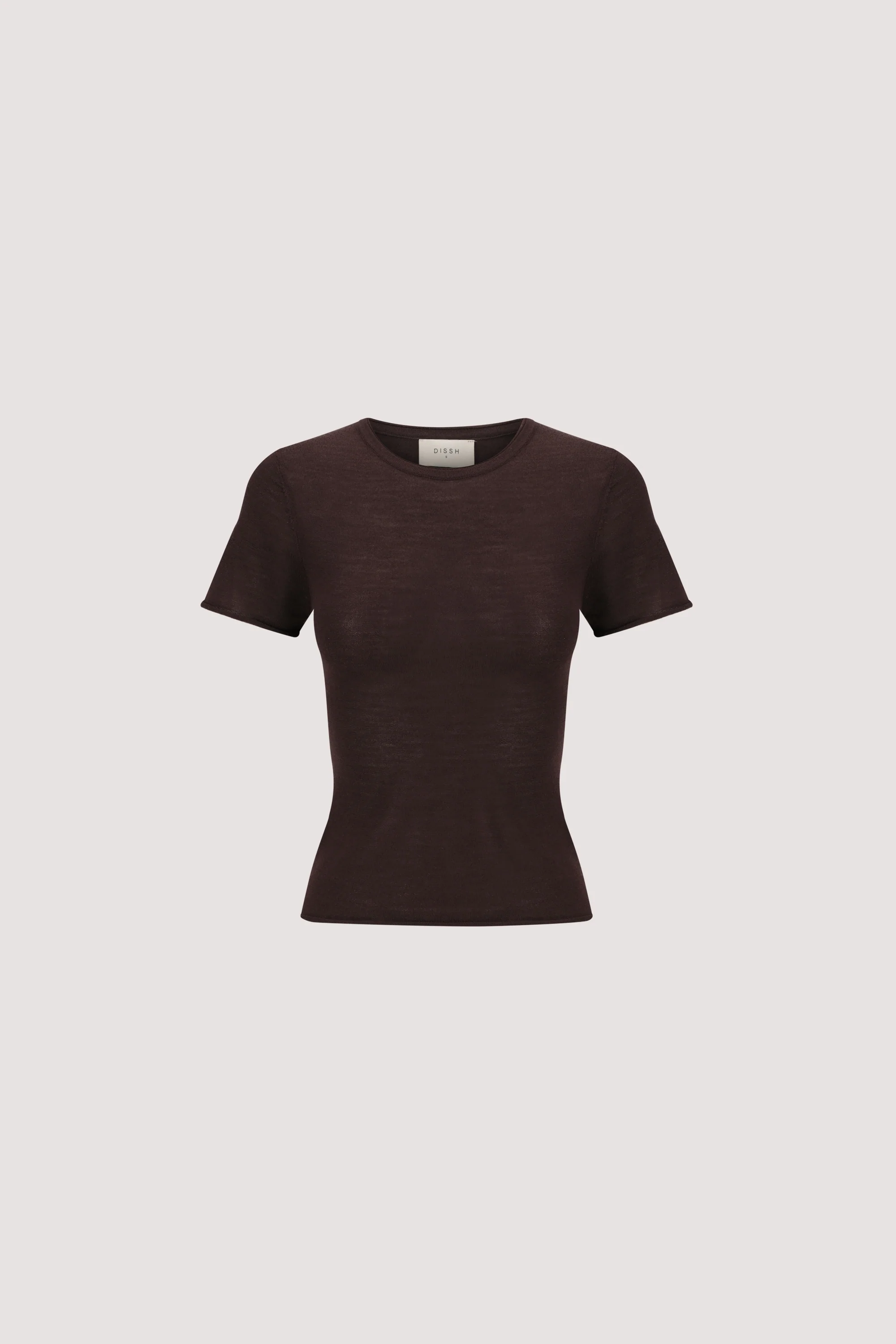 DUKE BITTER CHOC MERINO KNIT BABY TEE - Image 11