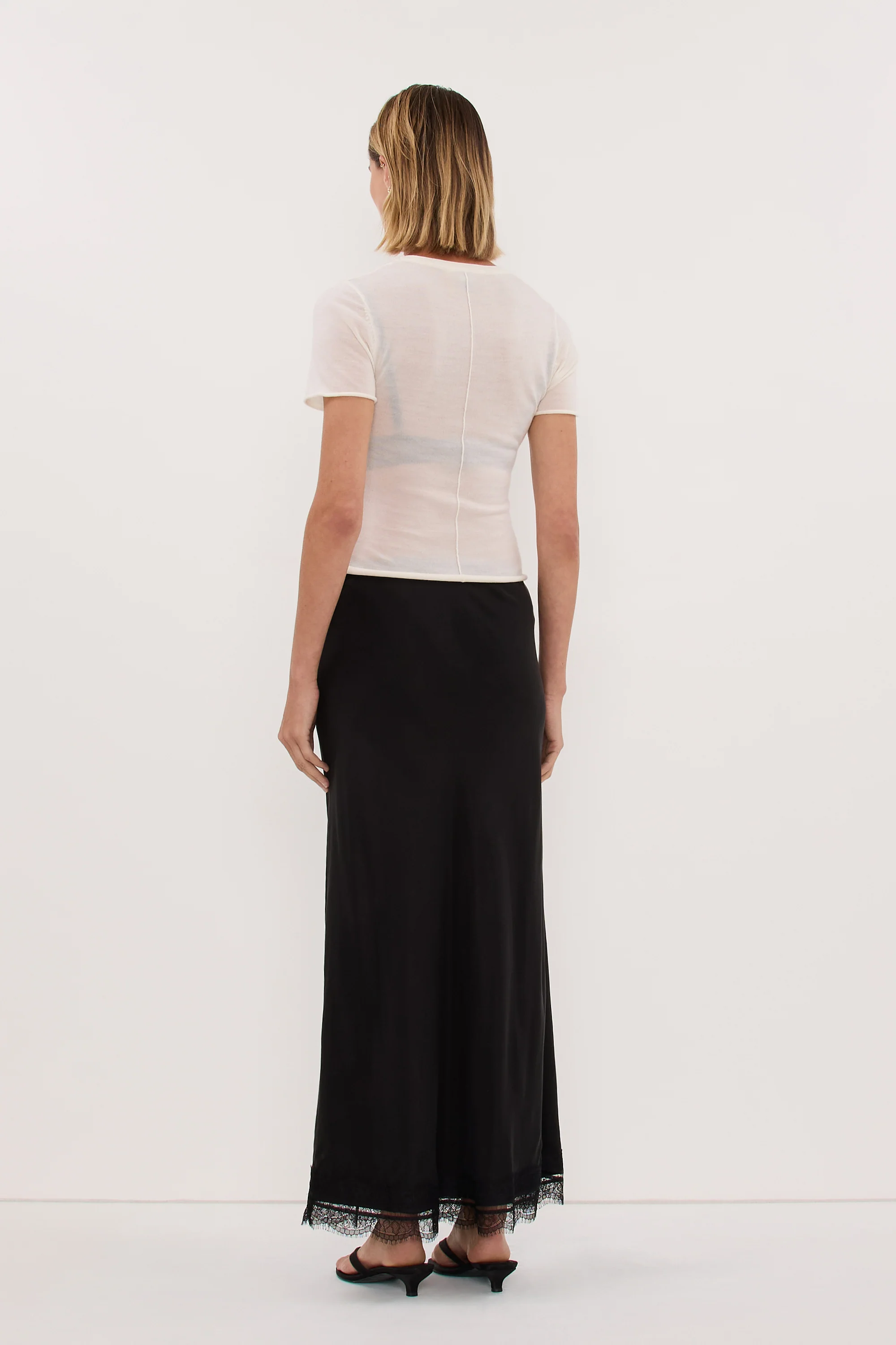 DUKE OFF WHITE MERINO KNIT BABY TEE - Image 5