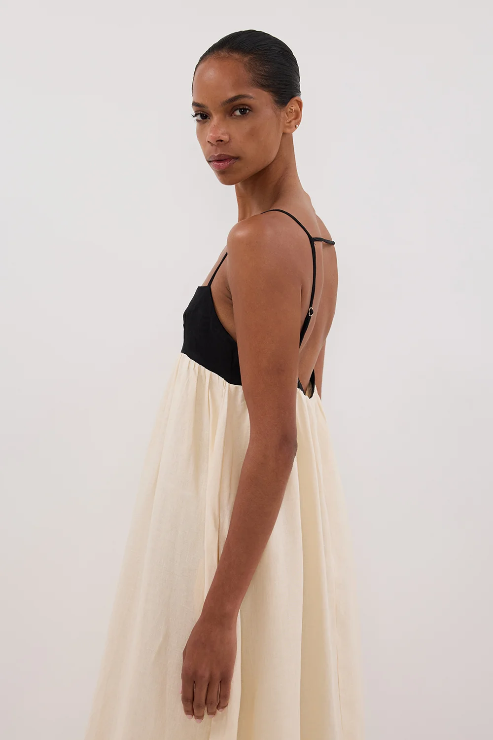 ELENA BUTTERMILK LINEN MAXI DRESS - Image 7