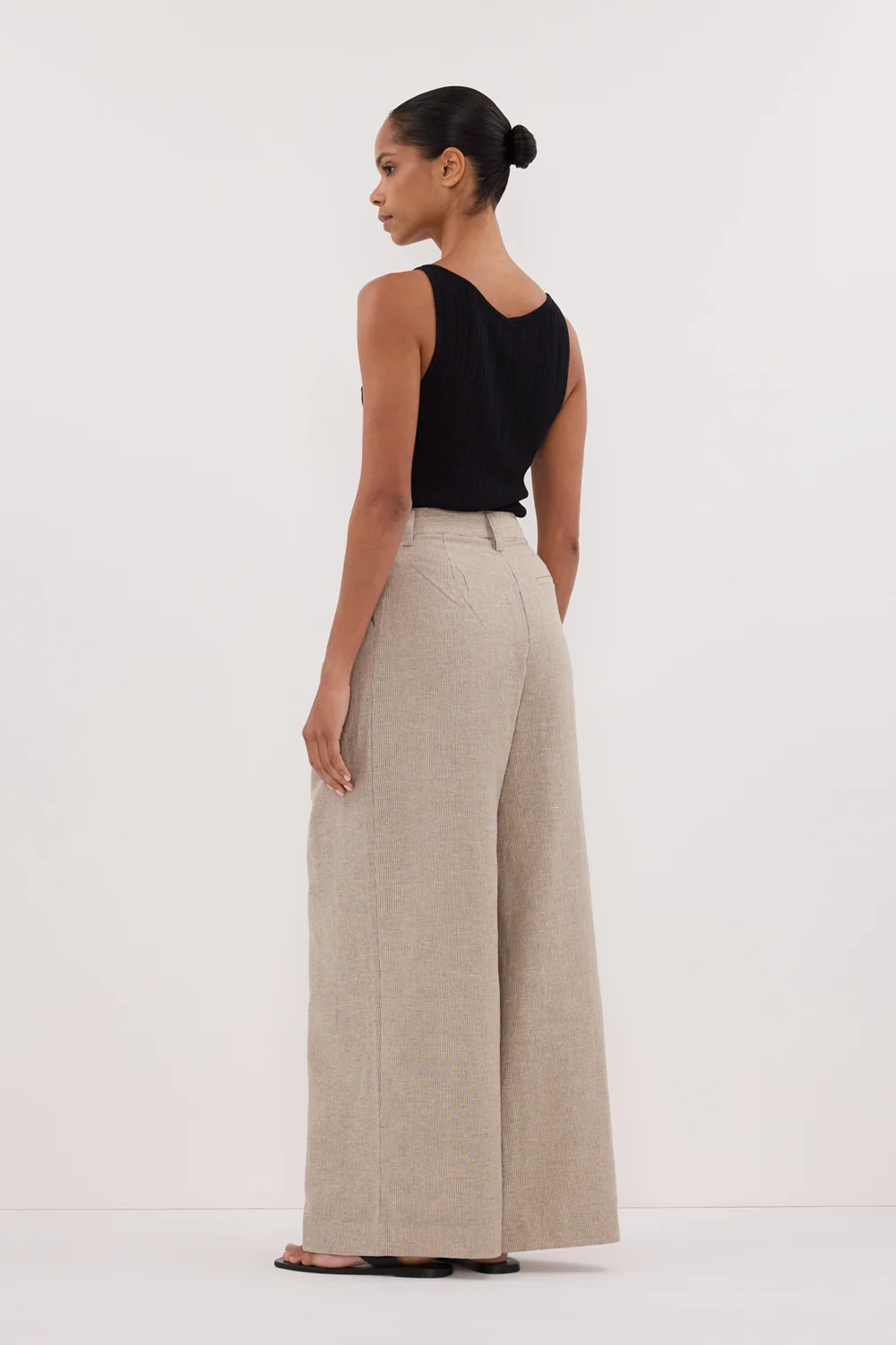 ELIAS OAT LINEN BLEND PANT - Image 4