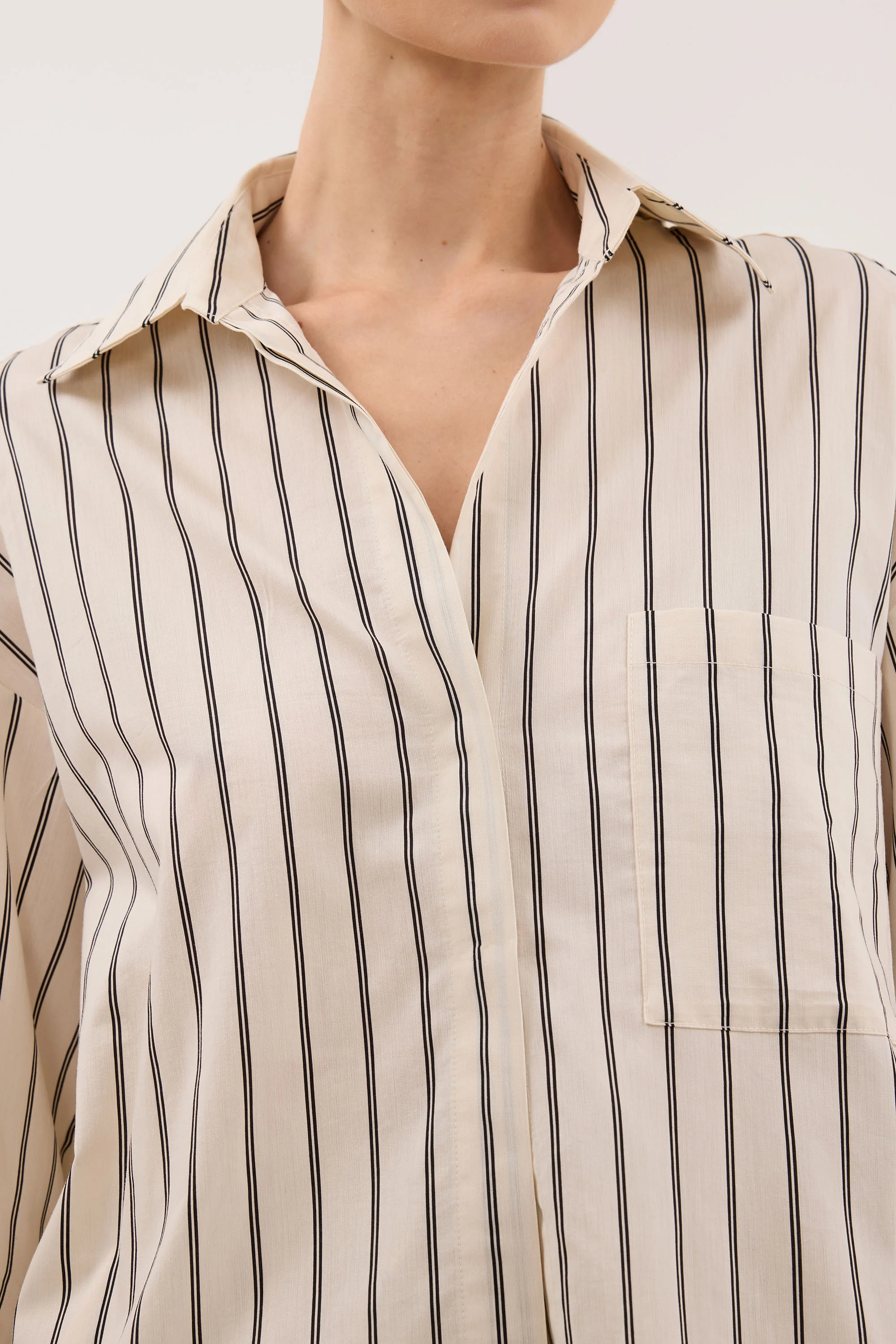 FABLE CREAM SILK BLEND SHIRT - Image 5