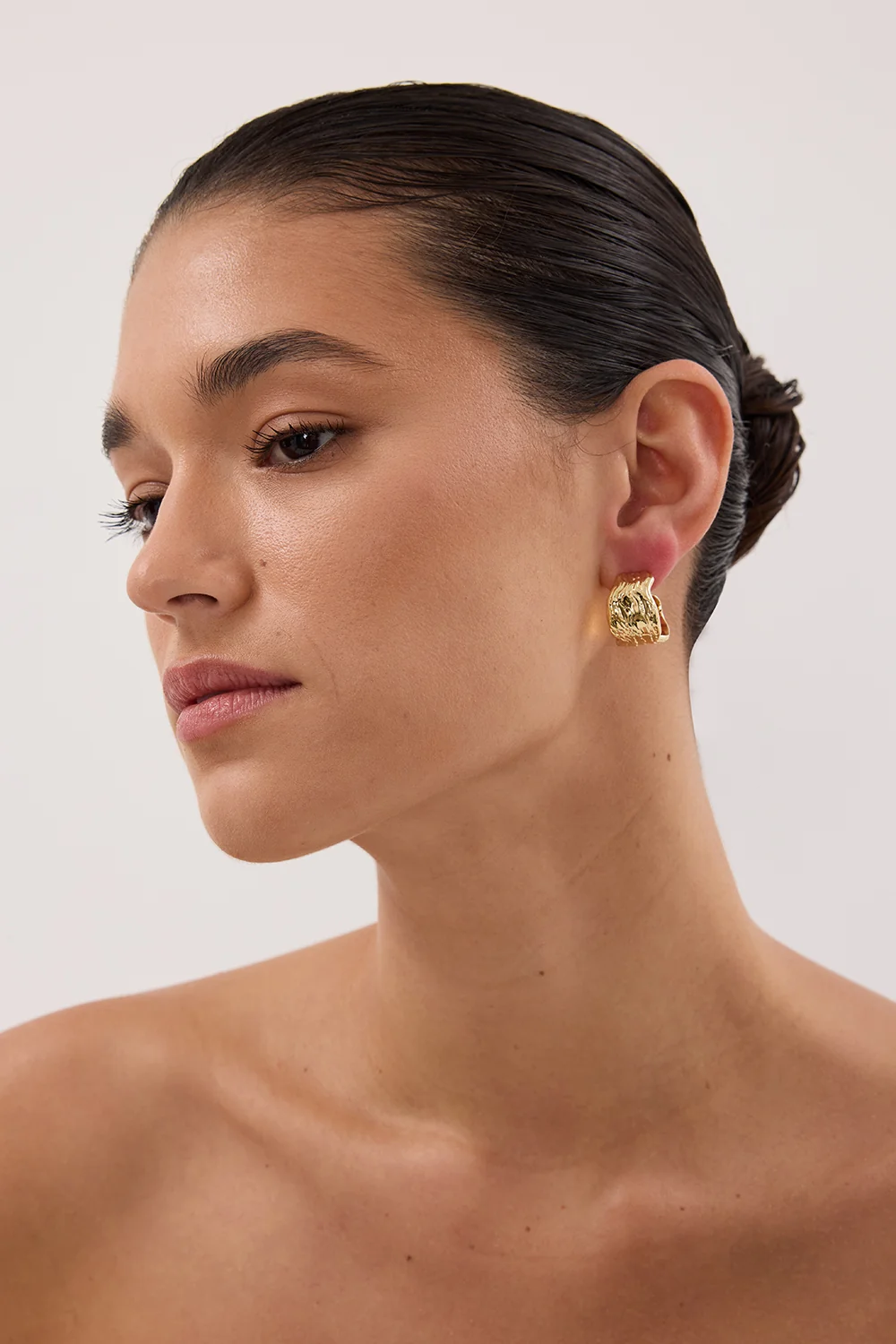 F+H GOLD OYSTER SHELL HOOPS - Image 2