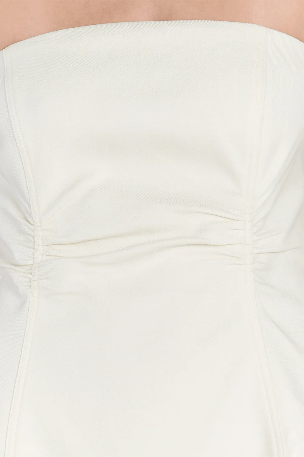 FRANCES CREAM STRAPLESS MINI DRESS - Image 5