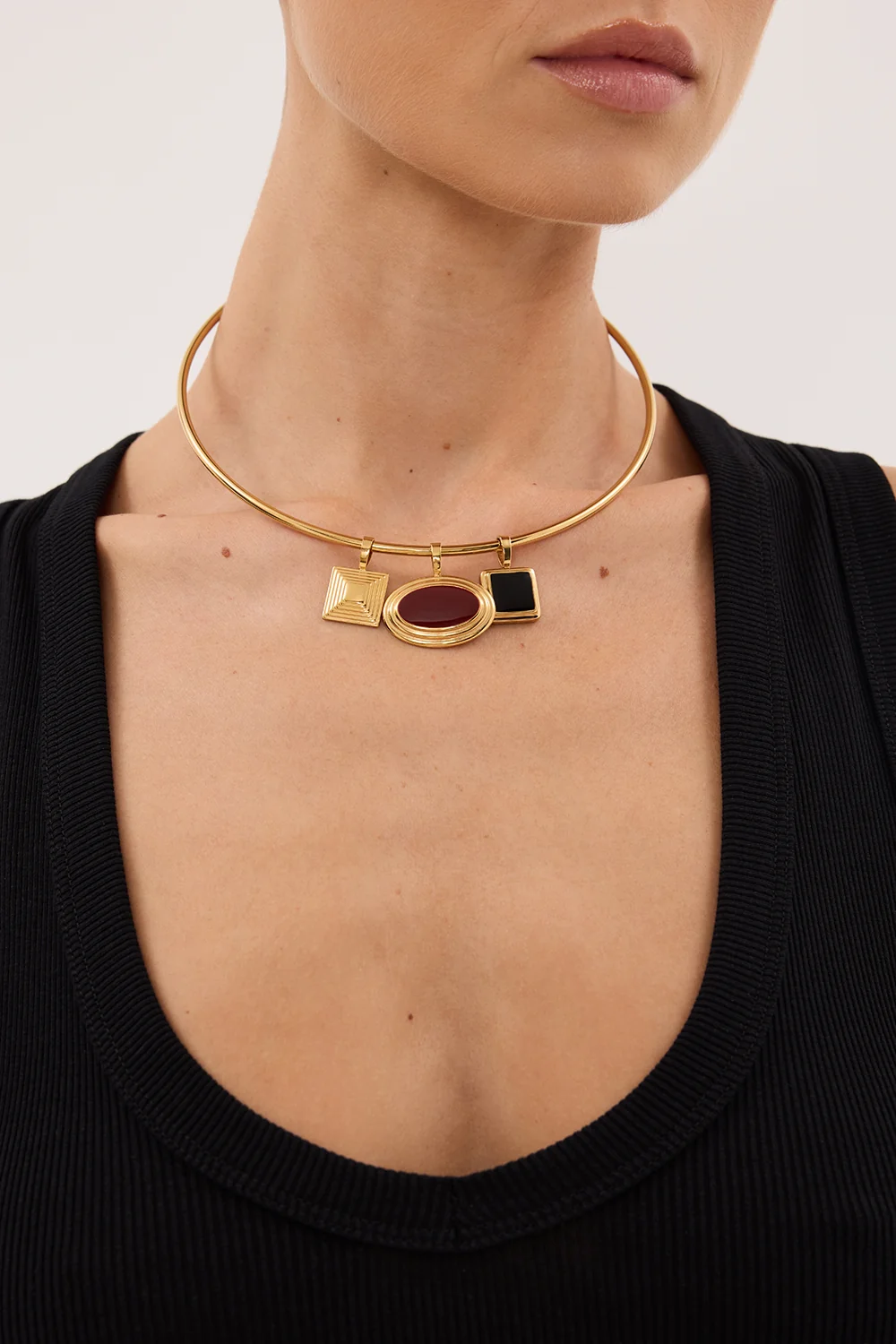 HEAVEN MAYHEM SOLENE CHOKER NECKLACE GOLD - Image 2