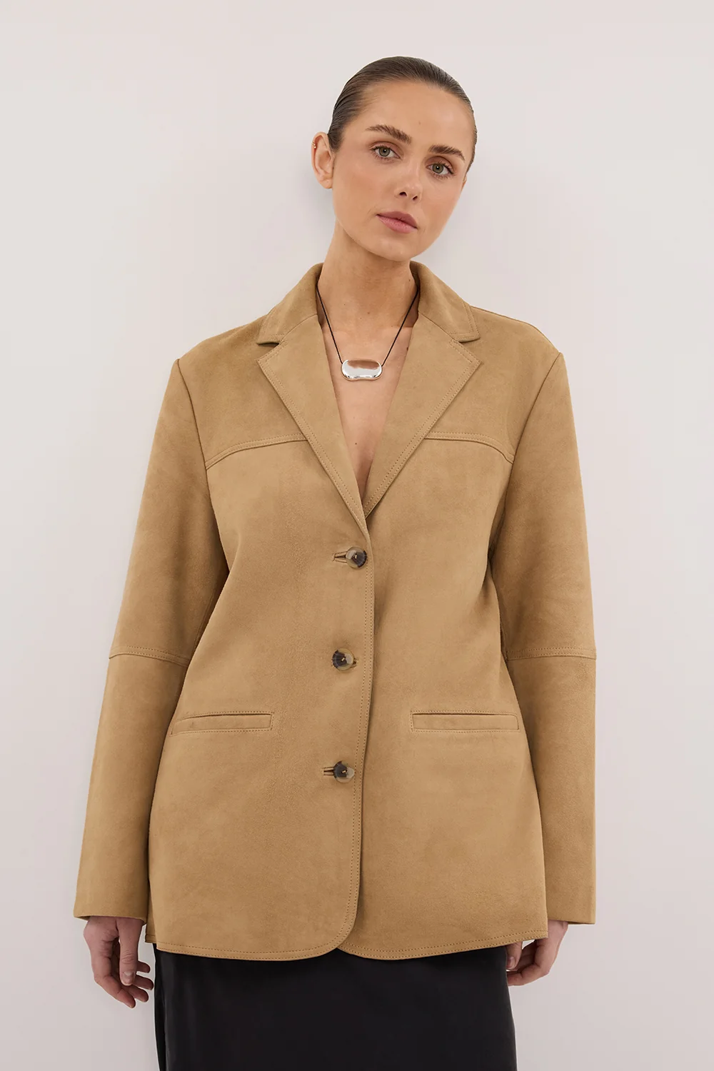 HENDRIX PAMPAS OVERSIZED SUEDE LEATHER JACKET - Image 2