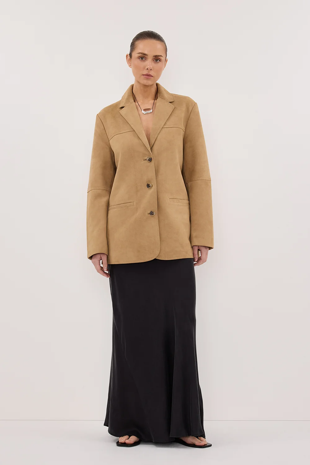 HENDRIX PAMPAS OVERSIZED SUEDE LEATHER JACKET - Image 3