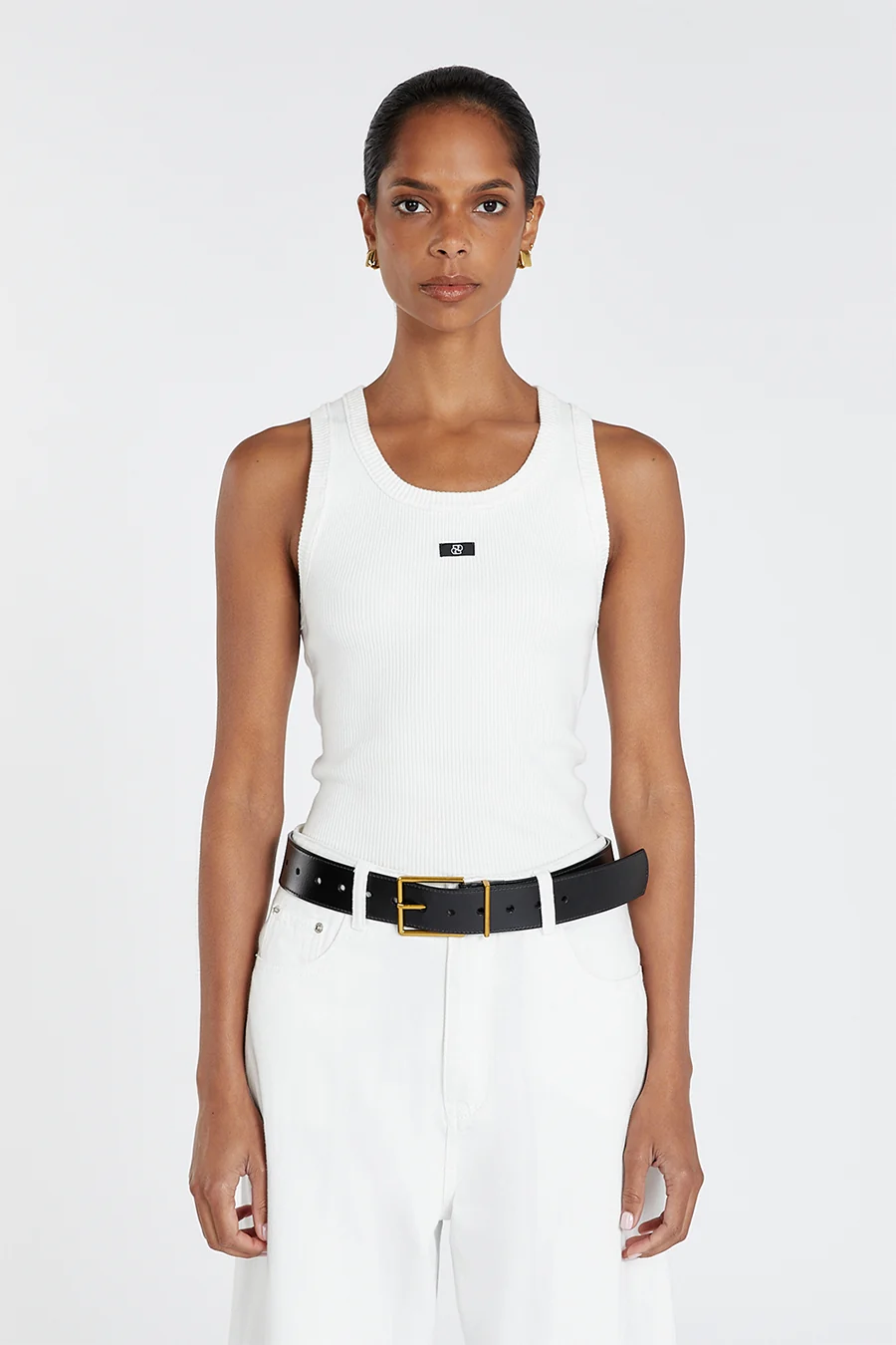 HUDSON BLACK LEATHER BELT - Image 3