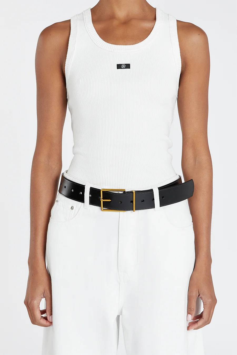 HUDSON BLACK LEATHER BELT - Image 4