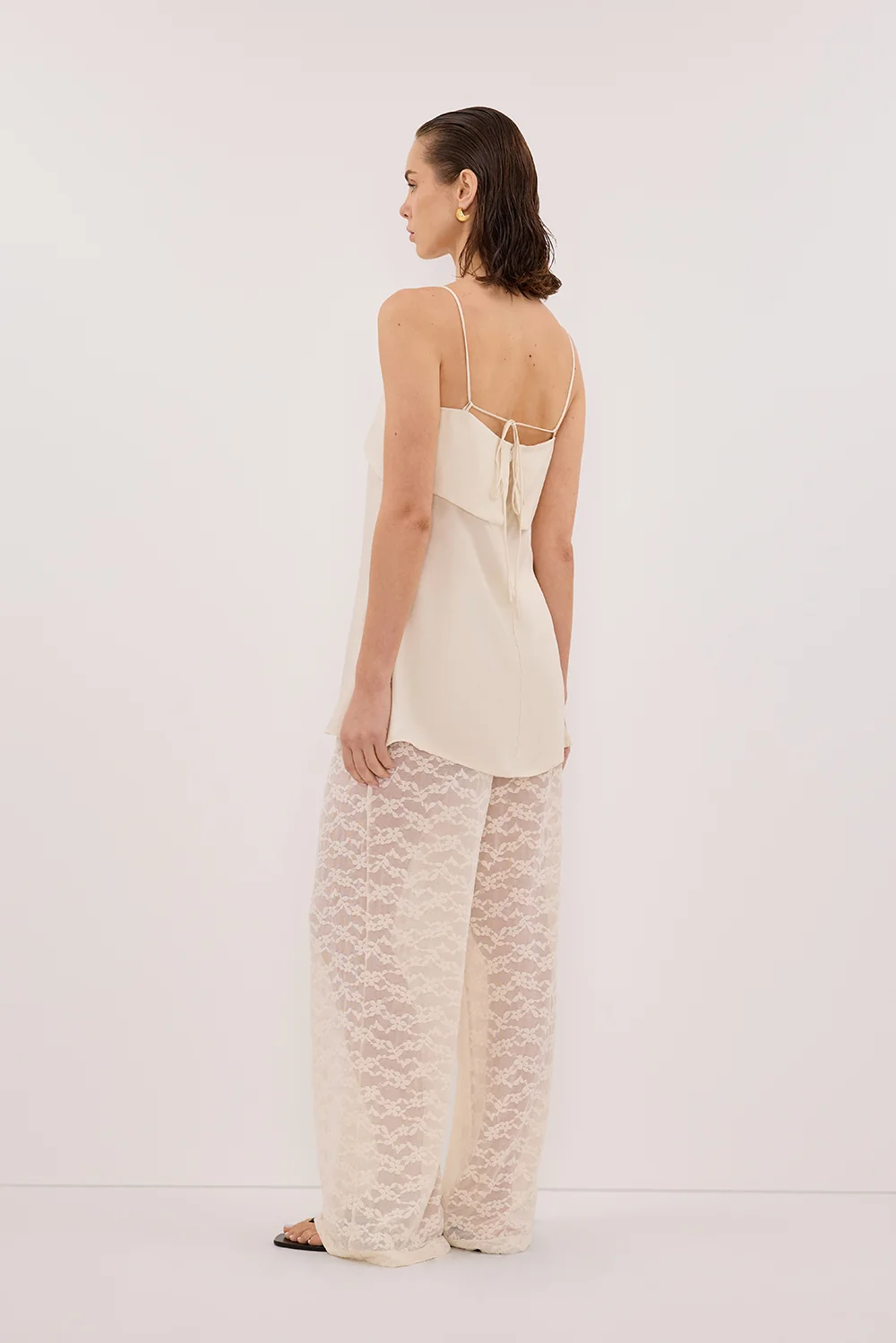 IDA SANDSTONE SLEEVELESS FOLDOVER CAMI TOP - Image 4
