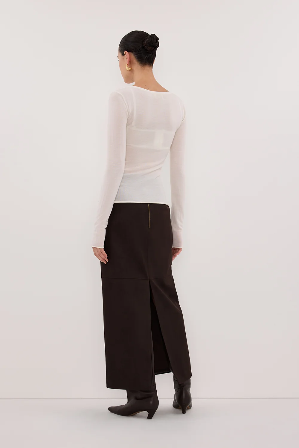 IVY OFF WHITE MERINO LONG SLEEVE TOP - Image 4