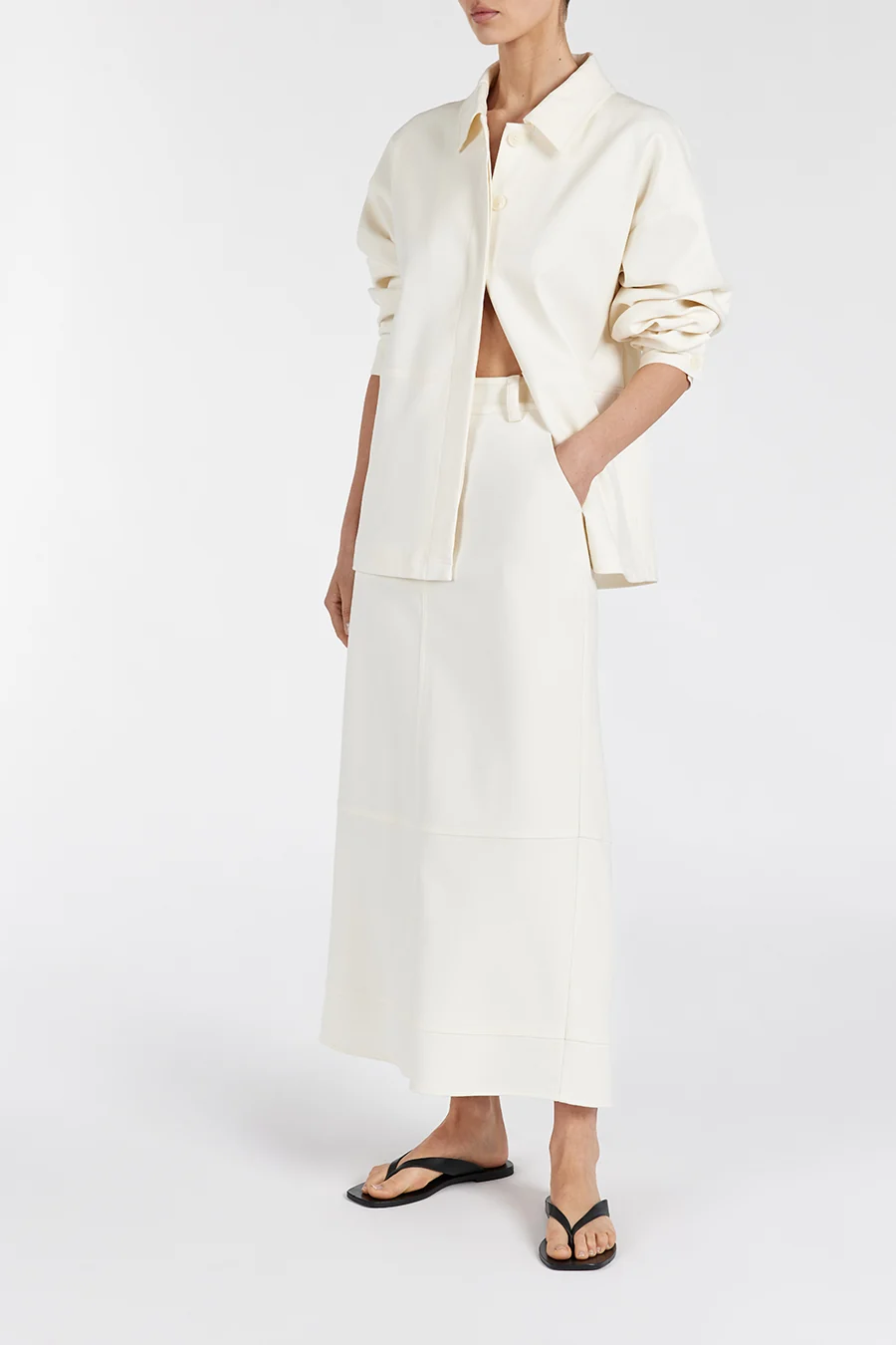 JAC CREAM MIDI SKIRT - Image 2