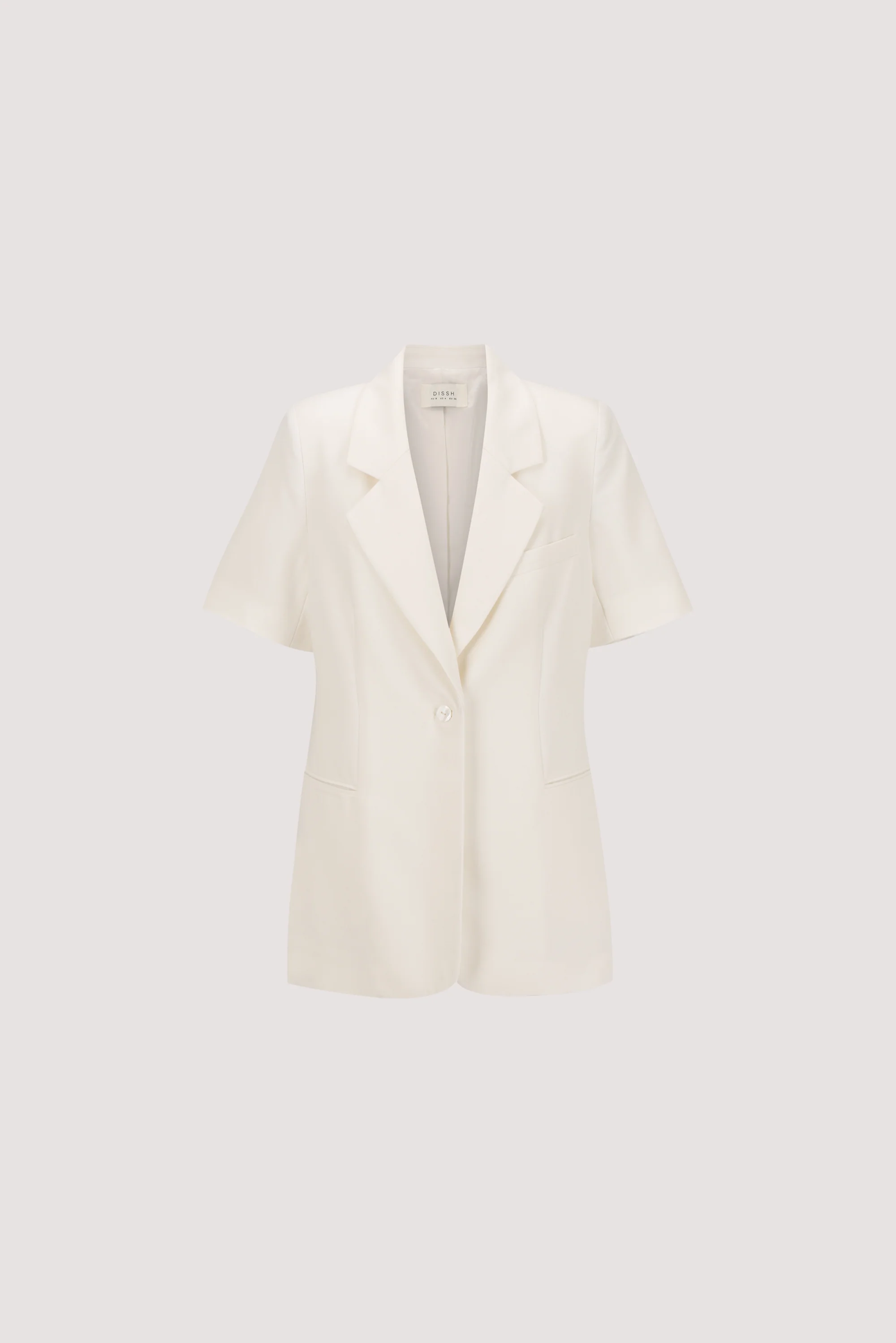 JORDY CREAM SHORT SLEEVE BLAZER - Image 7
