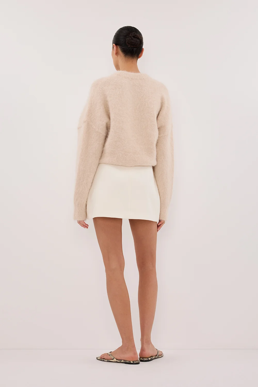 JULIE CREAM TAILORED SKORT - Image 5
