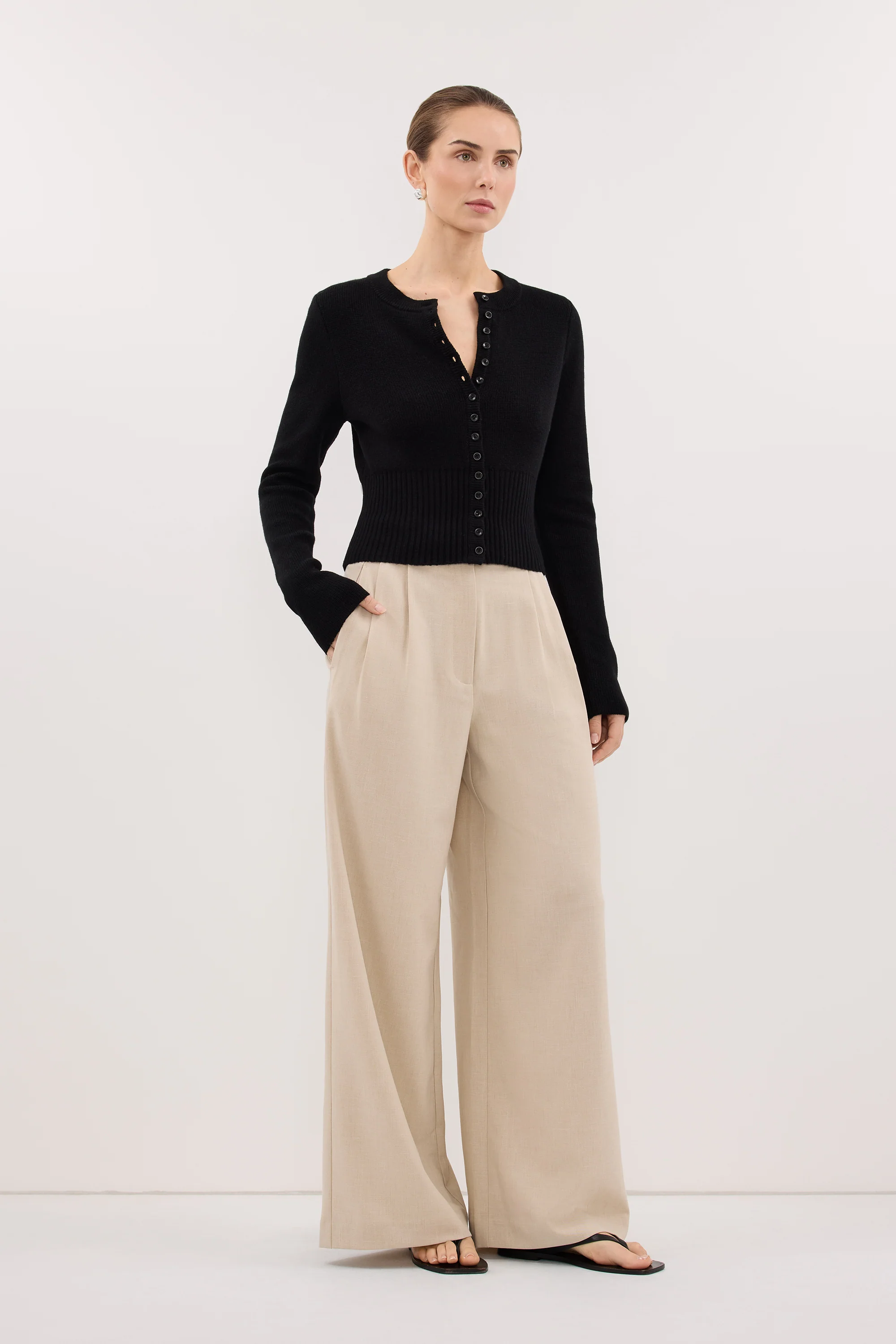 KENDALL OAT WIDE LEG PANT - Image 3