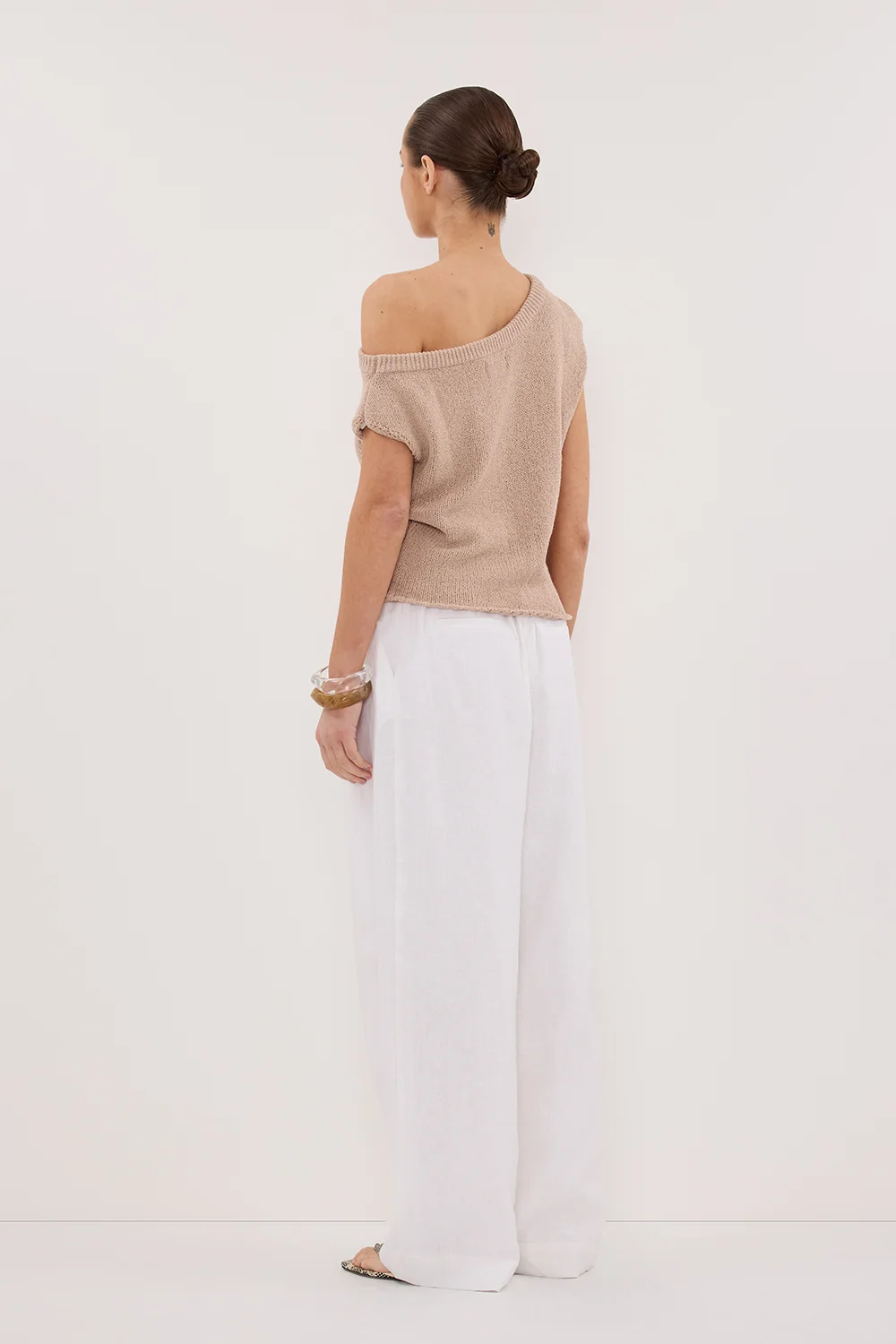 KERRY TAN ASYM KNIT TOP - Image 4