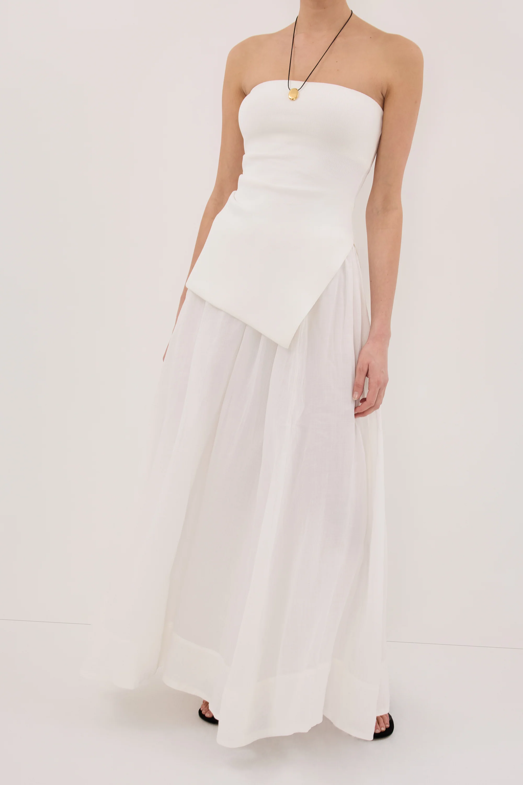 LAYNE WHITE RAMIE MAXI SKIRT - Image 2
