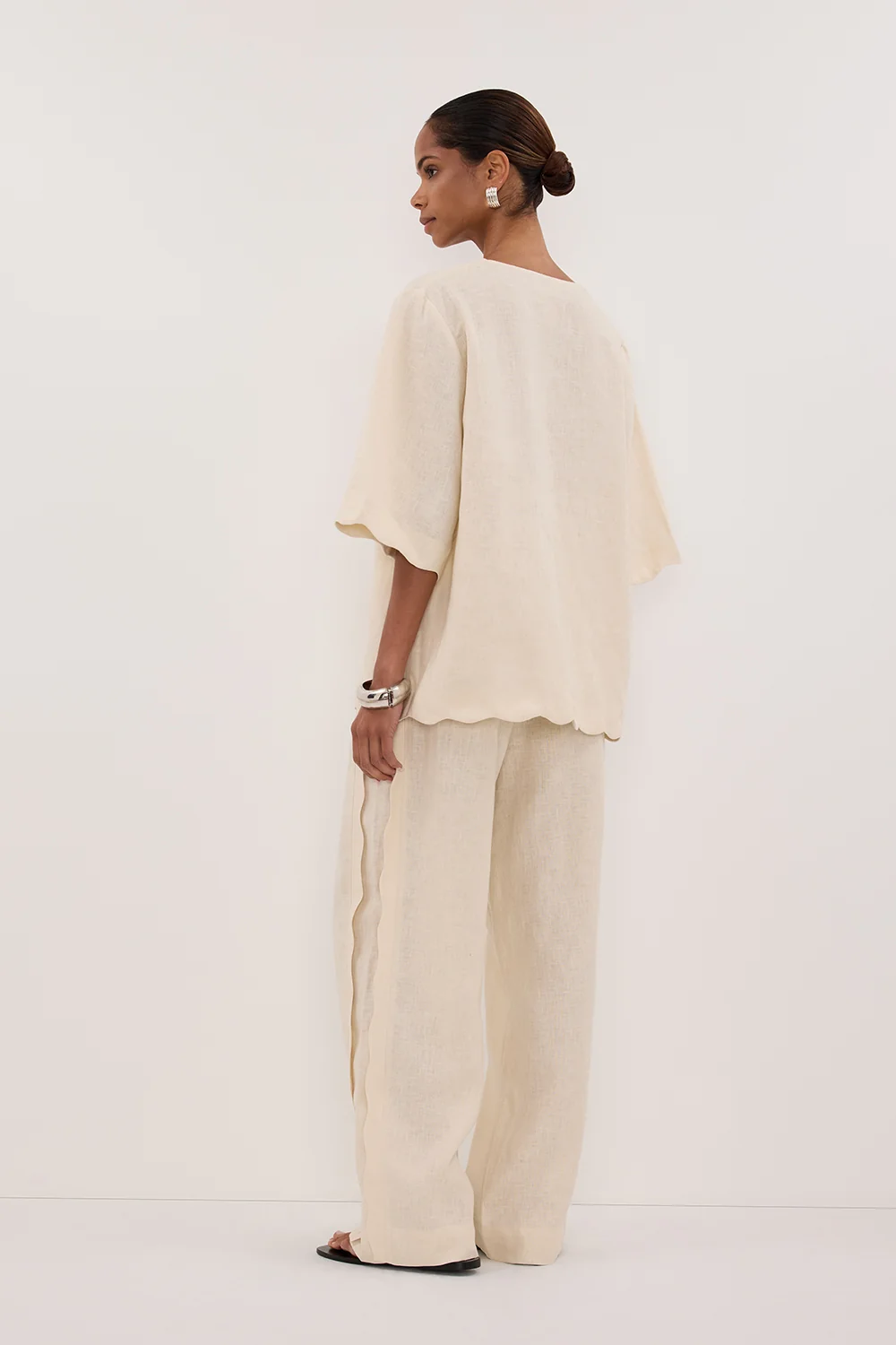 LELA SANDSTONE LINEN PANT - Image 4