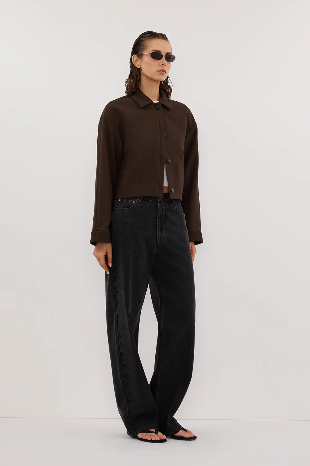 LEX DARK CLOVER CROPPED JACKET - Image 3