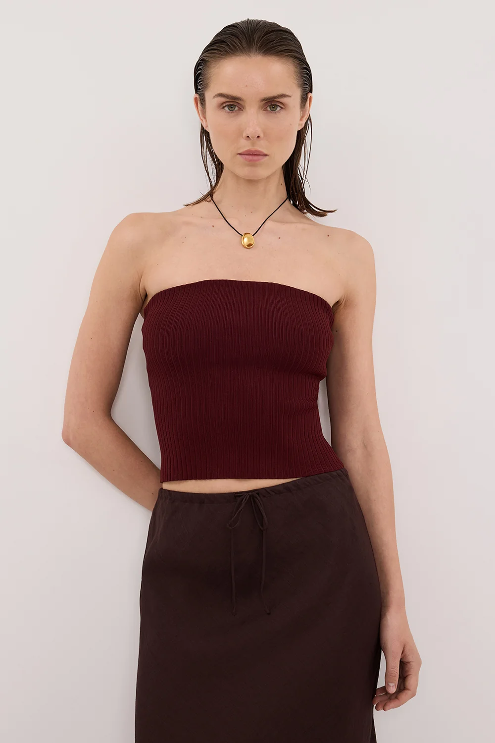 LIMA SAHARA STRAPLESS BANDEAU KNIT TOP - Image 2
