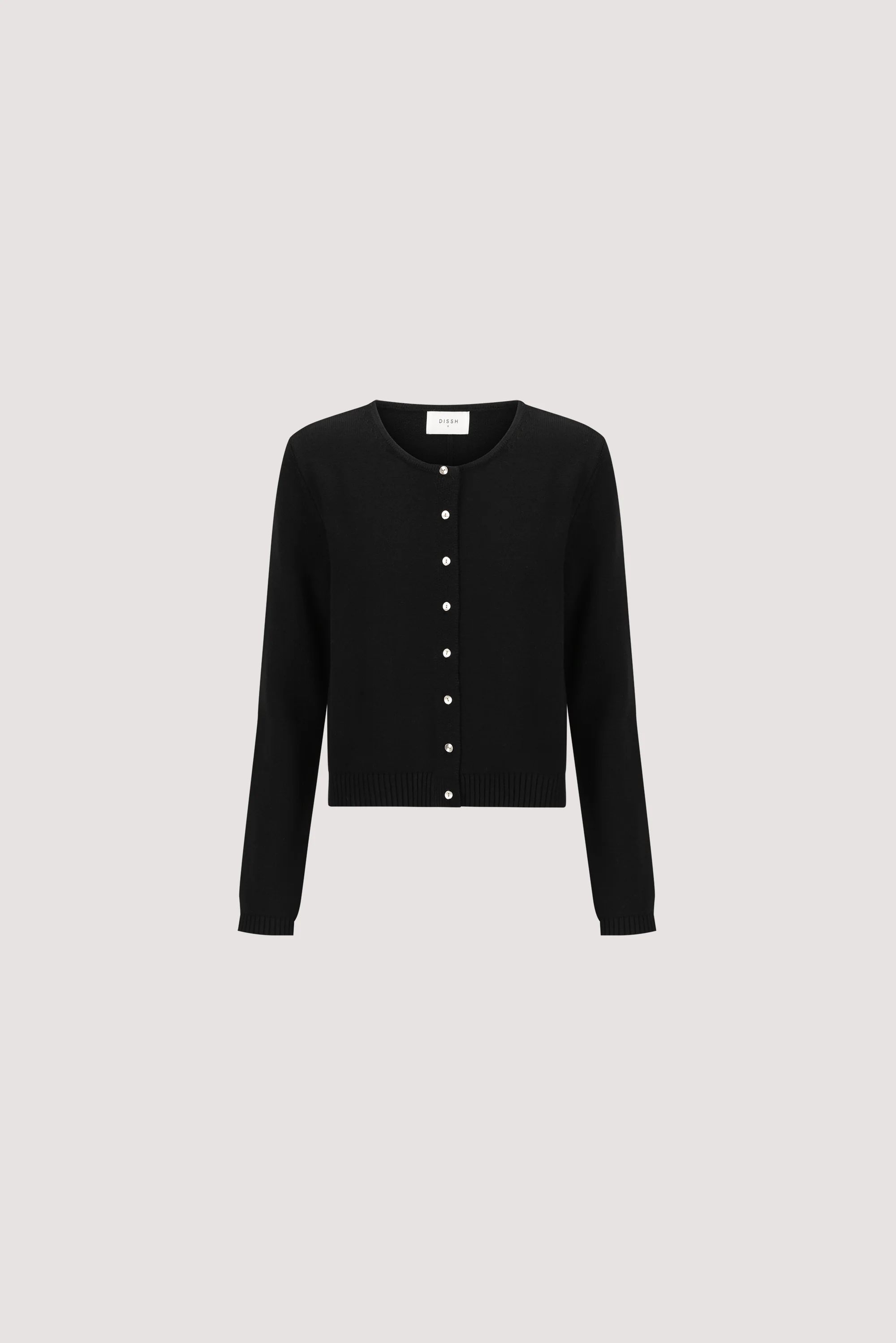 LISE BLACK LIGHT KNIT CARDIGAN - Image 5