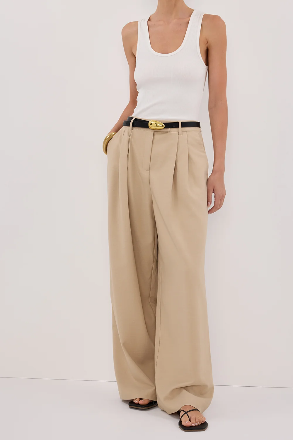 LOUIE NATURAL WIDE LEG PANT - Image 2