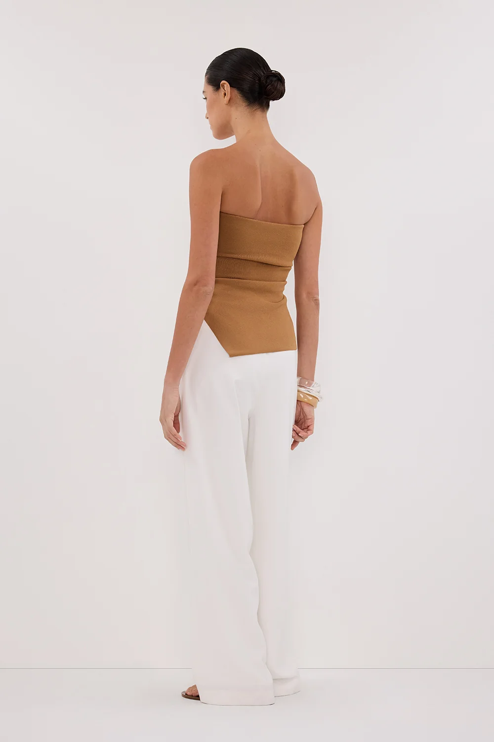 LUKE TAN BANDEAU KNIT TOP - Image 4
